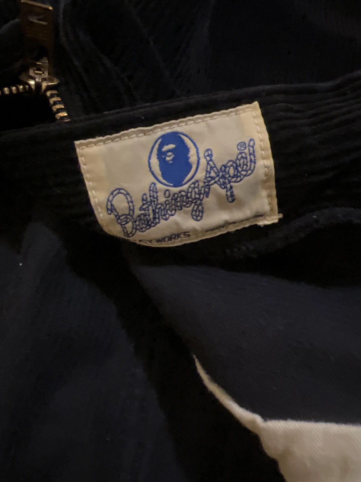 Bape 2004 Corduroy Leather tab pants Size US 34 / EU 50 - 6 Thumbnail