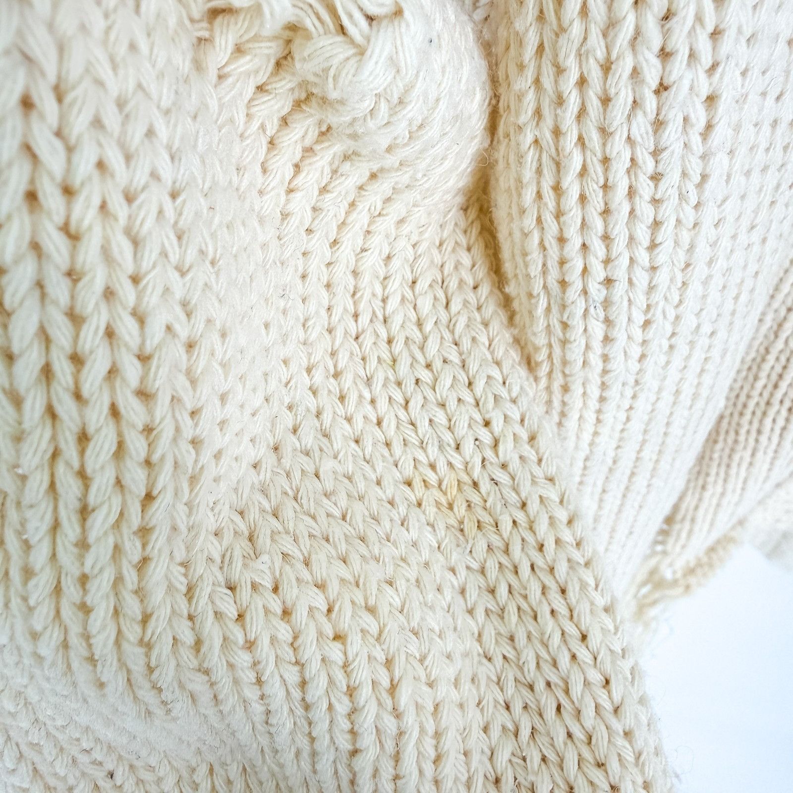 MNML MNML Distressed Cardigan Sweater Cream Shredded Grunge Butto Size US XS / EU 42 / 0 - 6 Thumbnail