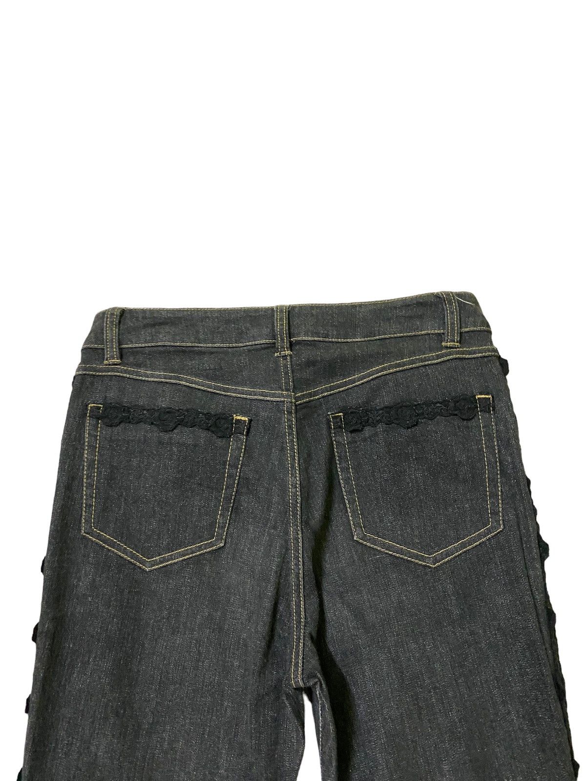 Hysteric Glamour × If Six Was Nine × Japanese Brand Flared Pink House Lace button Leg Design Denim Pant Size US 26 / EU 42 - 12 Thumbnail