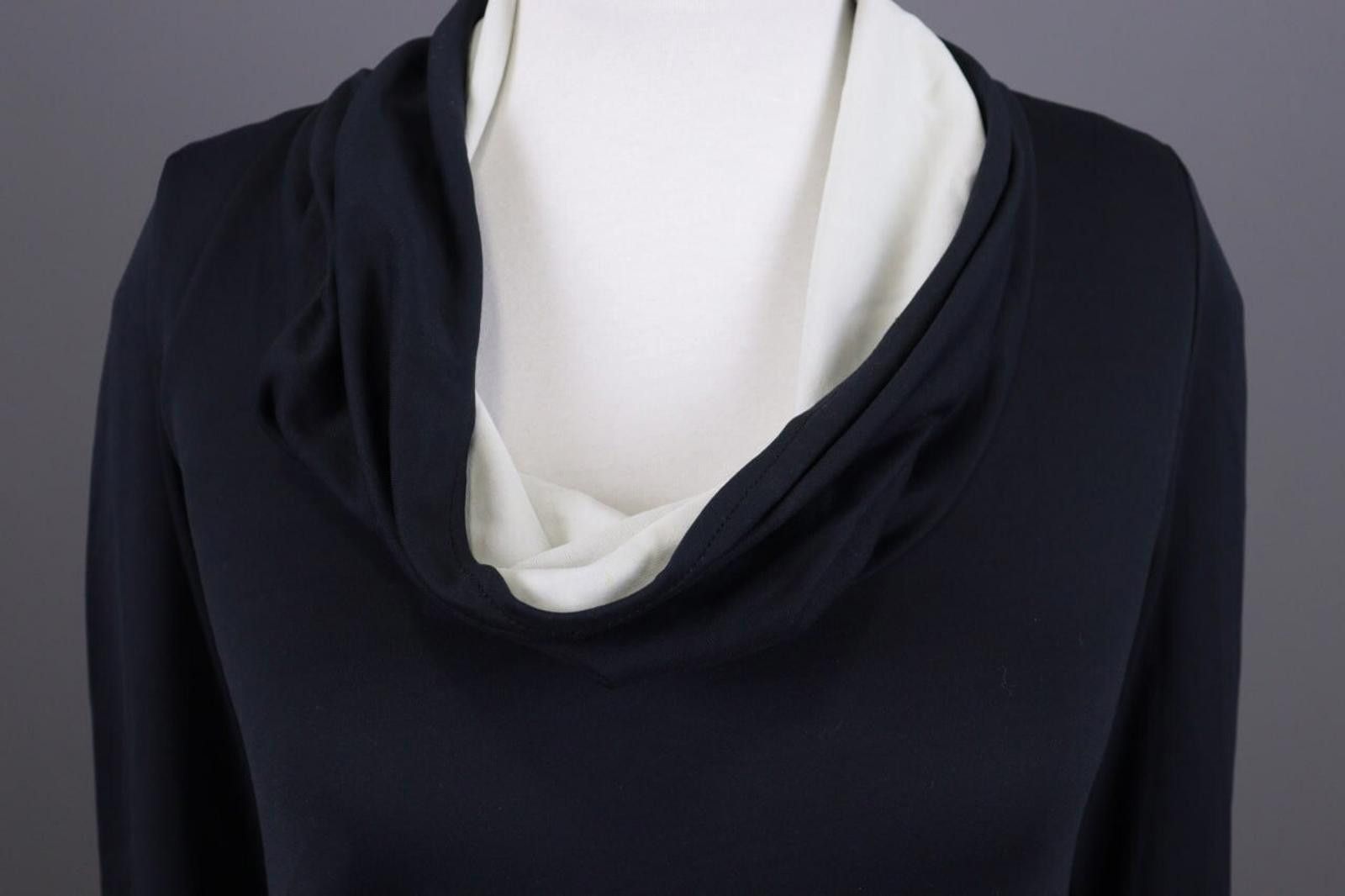 Designer Cop Black Turtleneck Lagenlook Sweater Dress Size 1 / S Size M / US 6-8 / IT 42-44 - 4 Thumbnail