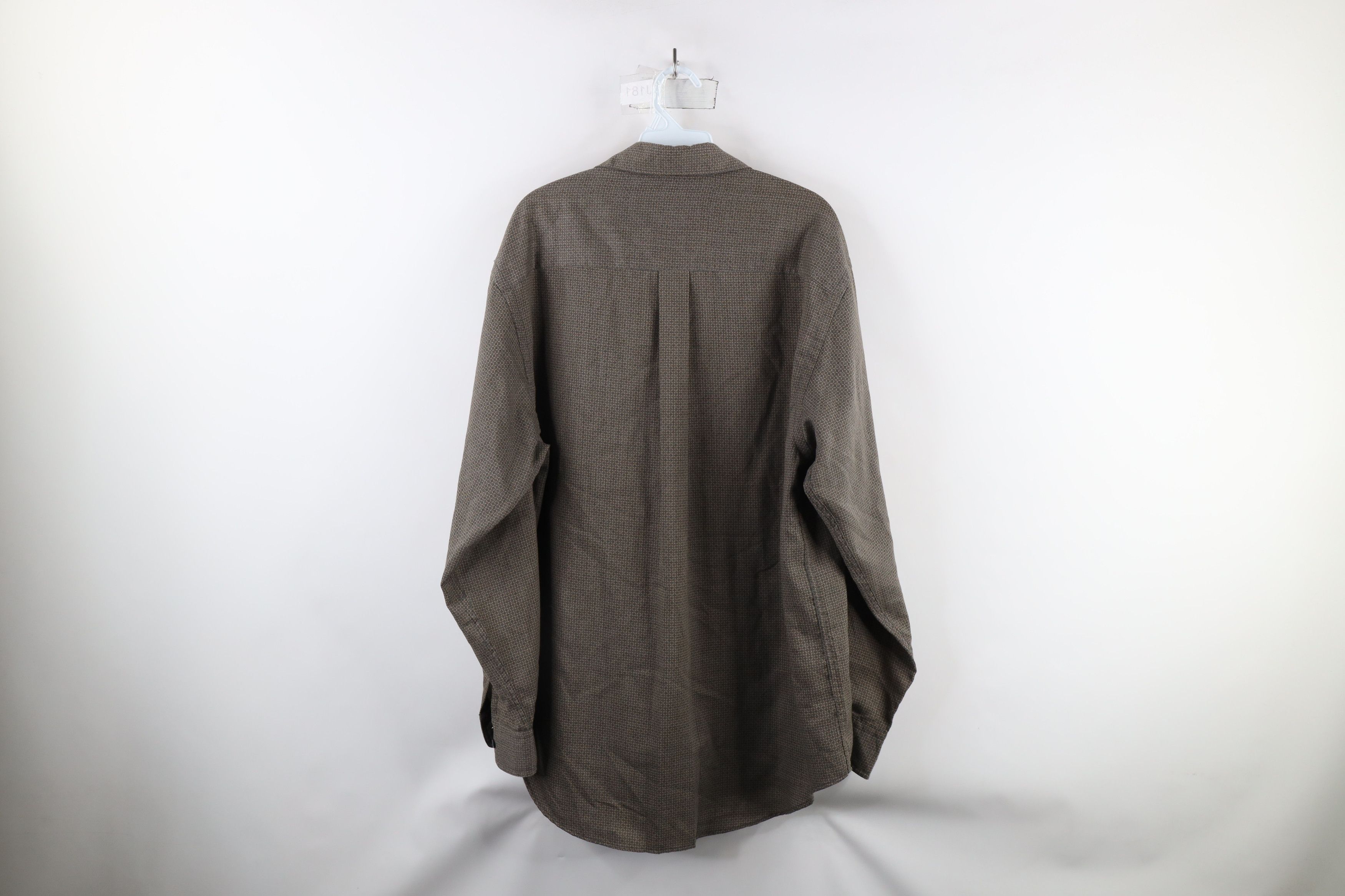 Nautica × Vintage Vintage 90s Nautica Rayon Blend Collared Button Shirt Size US M / EU 48-50 / 2 - 7 Thumbnail