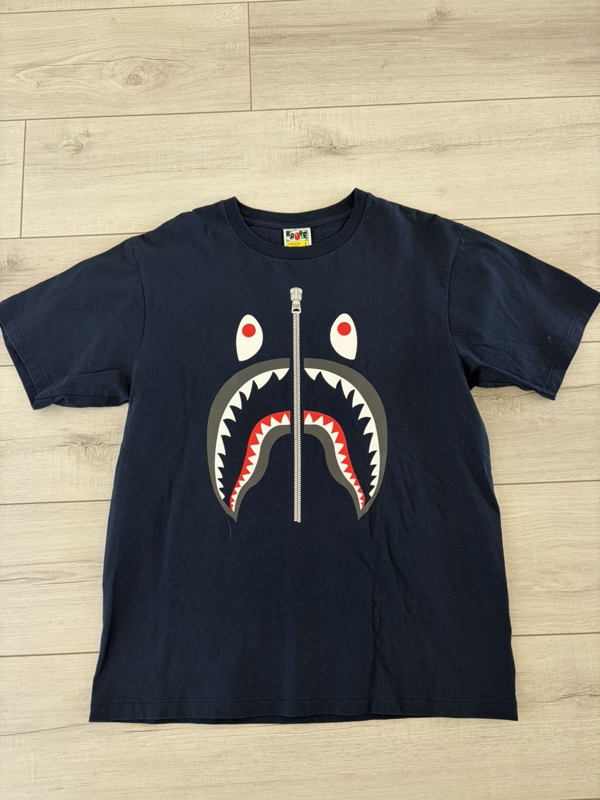 Bape BAPE Shark Tee — Navy — Size L Size US L / EU 52-54 / 3 - 1 Thumbnail