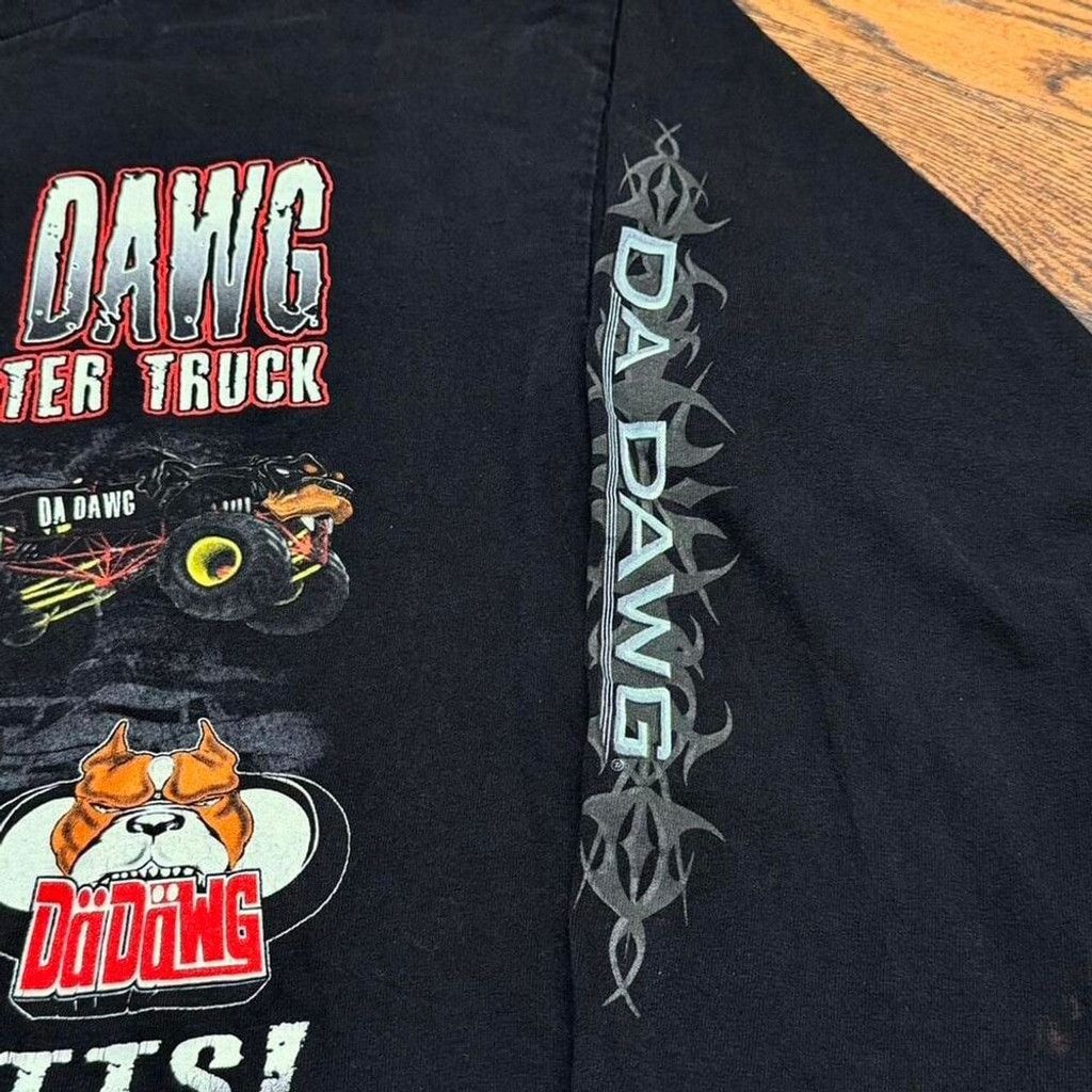 Other Y2K Da Dawg Rottweiler Monster Truck Long Sleeve T Shirt Size US XL / EU 56 / 4 - 8 Thumbnail