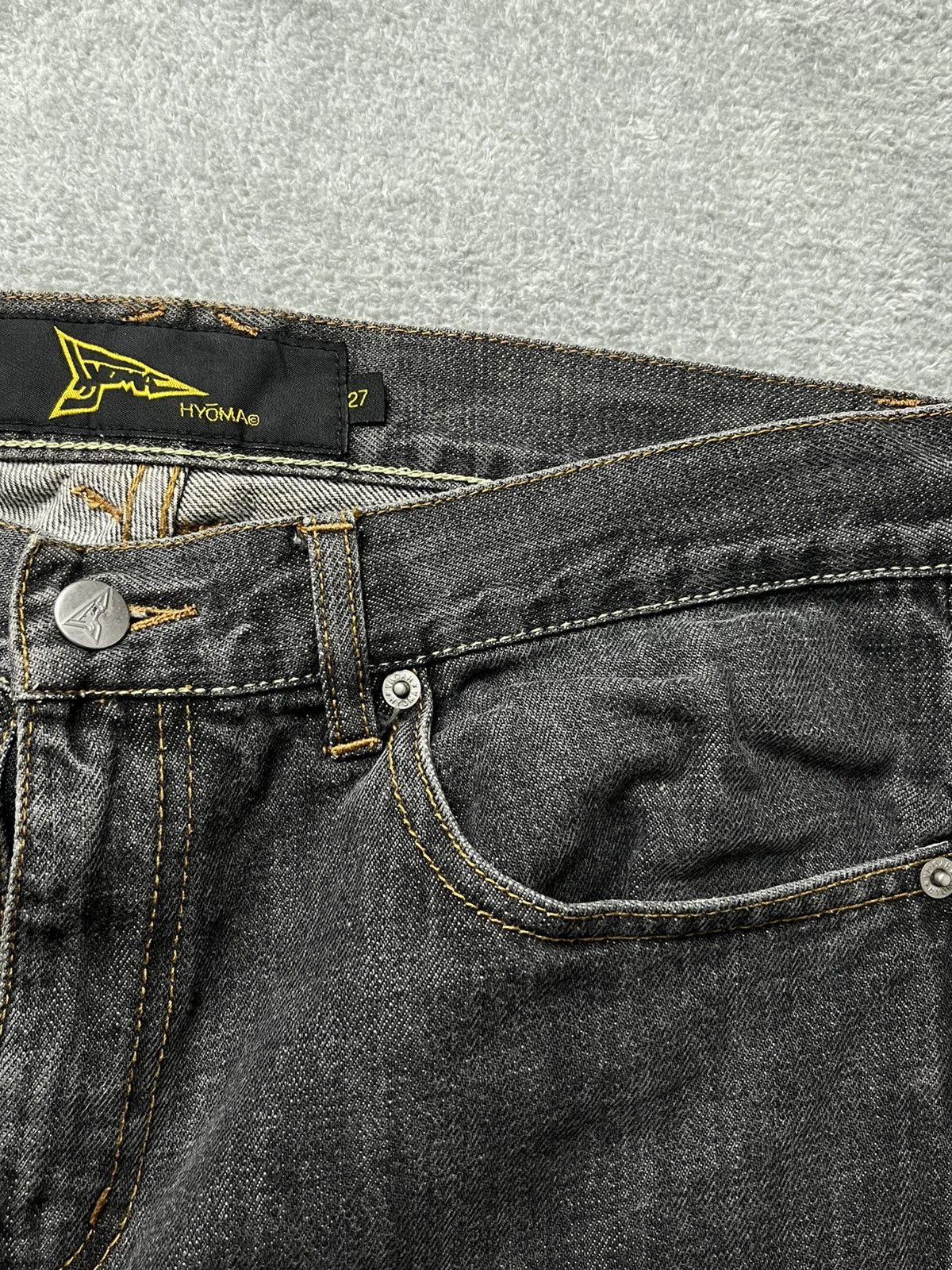 20471120 20471120 - Hyoma - “S*X” print denim pants Size US 33 - 8 Thumbnail