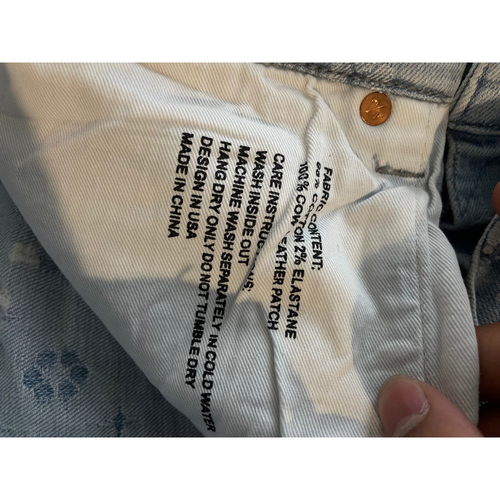 Purple Brand Purple Brand Monogram Splatter Blue Jean Size US 34 / EU 50 - 3 Thumbnail