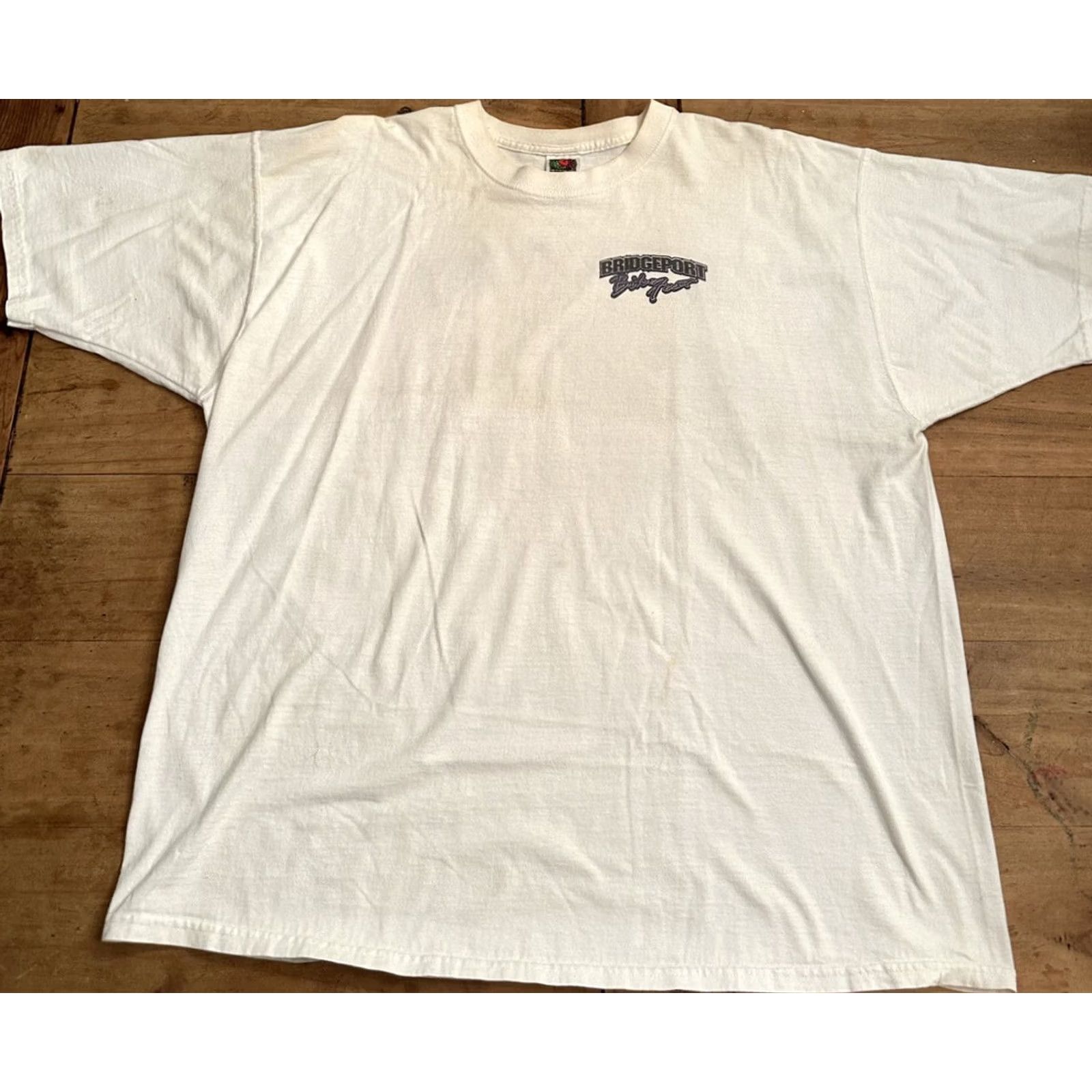 Harley Davidson VINTAGE Harley-Davidson T-Shirt Bridgeport California Bike Fest Chopper White 2XL Mens Size US XXL / EU 58 / 5 - 2 Thumbnail