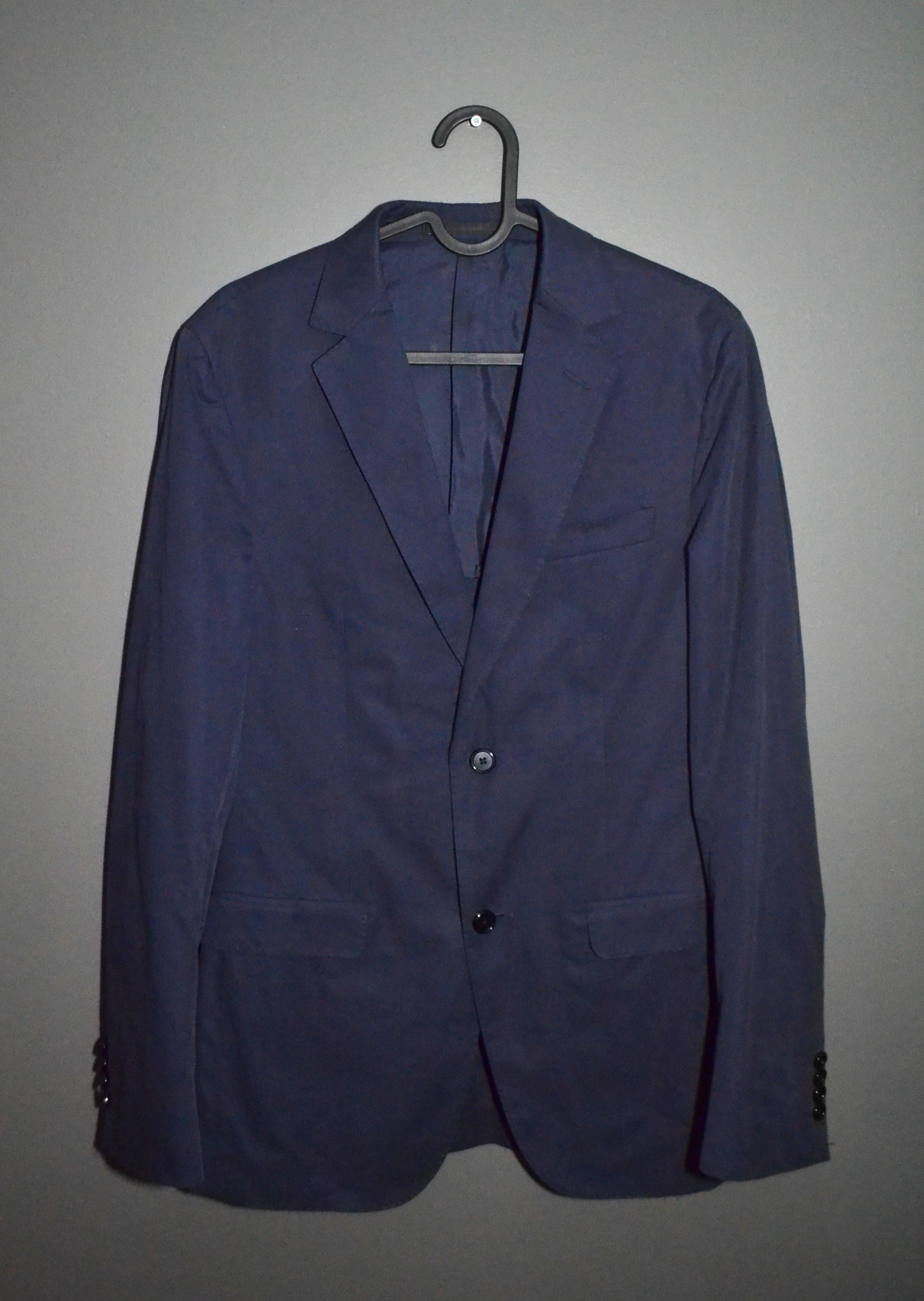 Z Zegna Z Zegna Modern Drop 8 Deco Blue Cotton Suit 44 R Size 44R - 7 Thumbnail