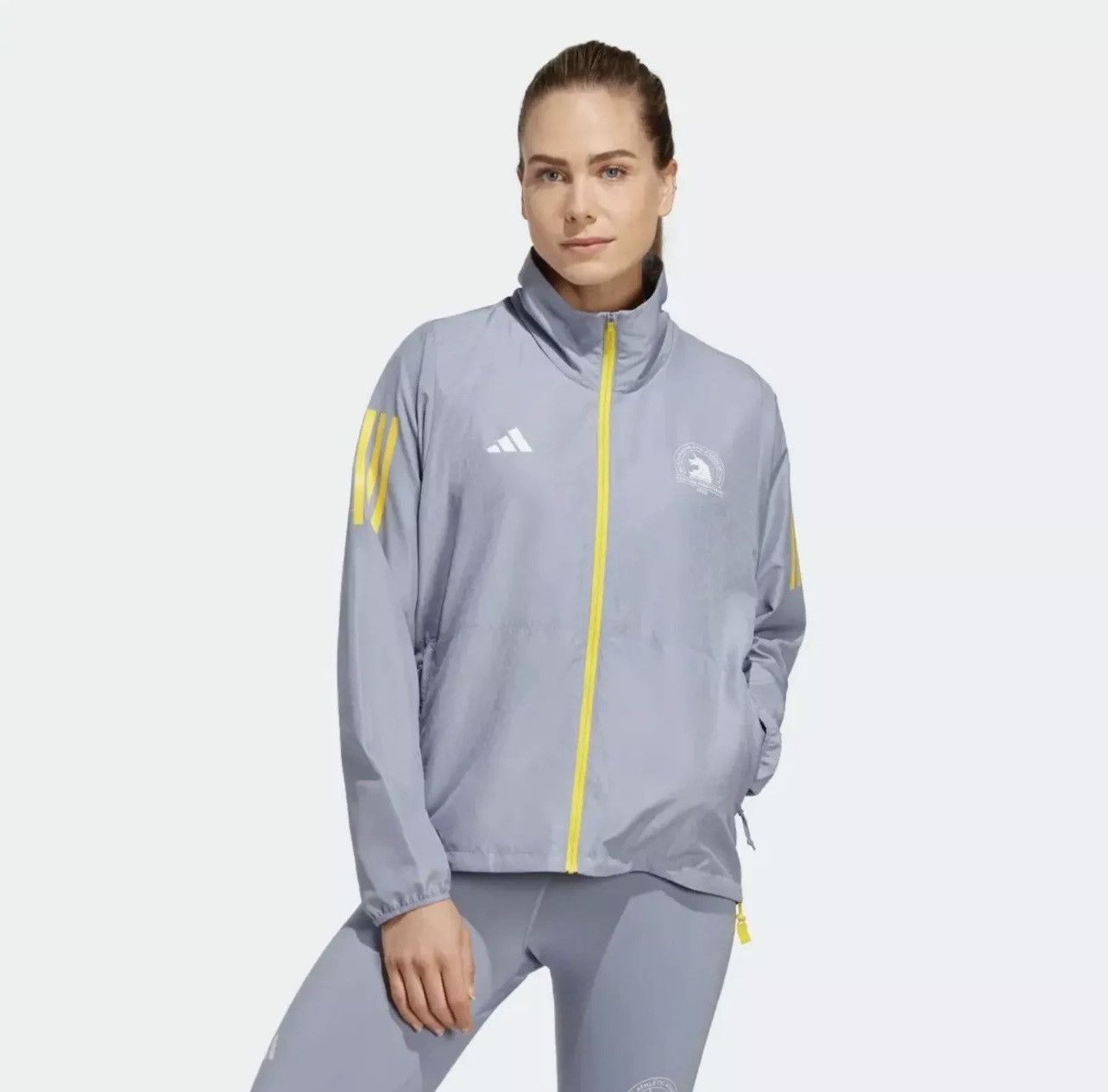 Adidas Adidas 2023 Boston Marathon Windbreaker Jacket Size L / US 10 / IT 46 - 2 Thumbnail