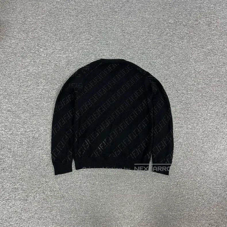Fendi Fendi Double F Black Full Monogram Wool Knit Sweater Size US M / EU 48-50 / 2 - 2 Thumbnail