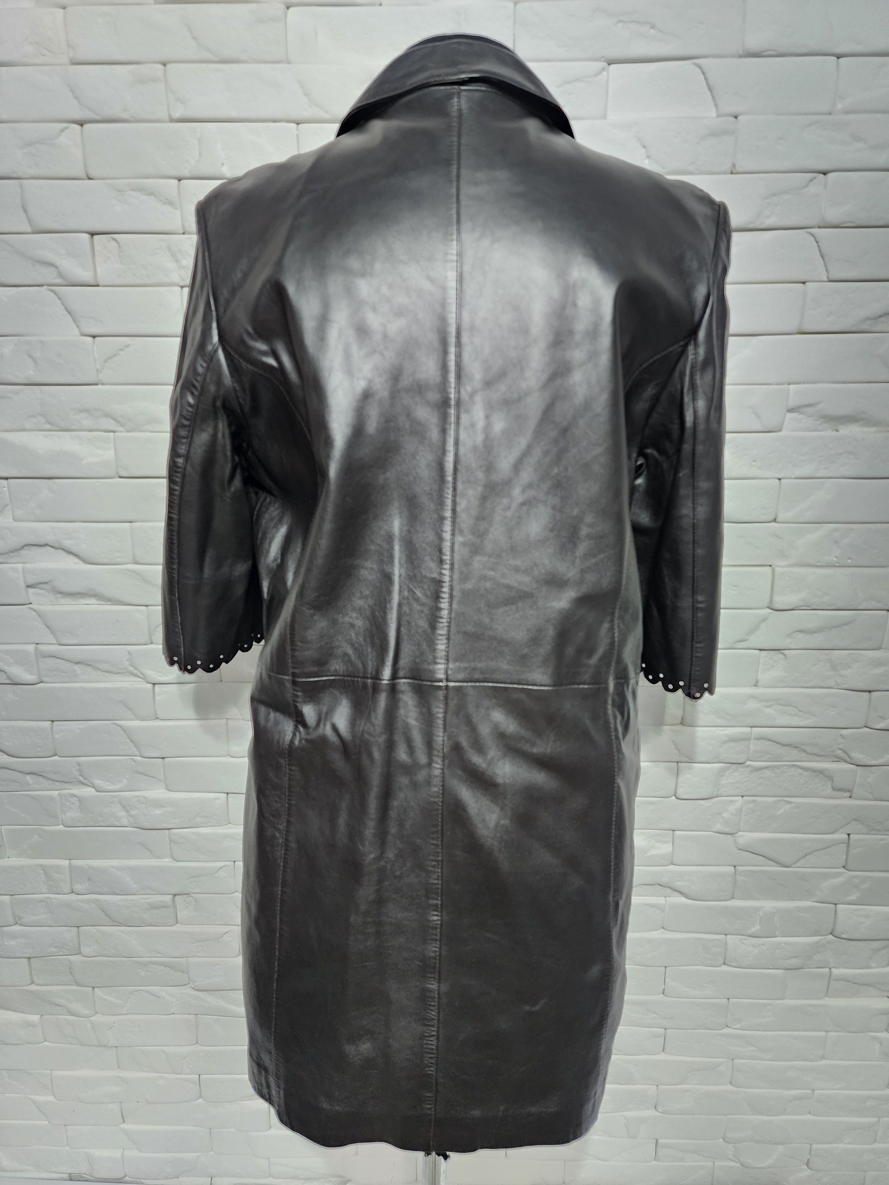 Other Stylish long women's leather jacket. Size L / US 10 / IT 46 - 4 Thumbnail