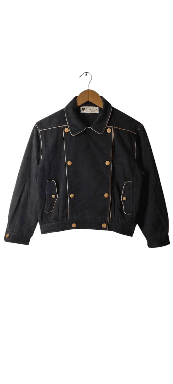 Courreges VINTAGE COUREGES PARIS DOUBLE BREAST DENIM JACKET Size M / US 6-8 / IT 42-44 - 2 Thumbnail