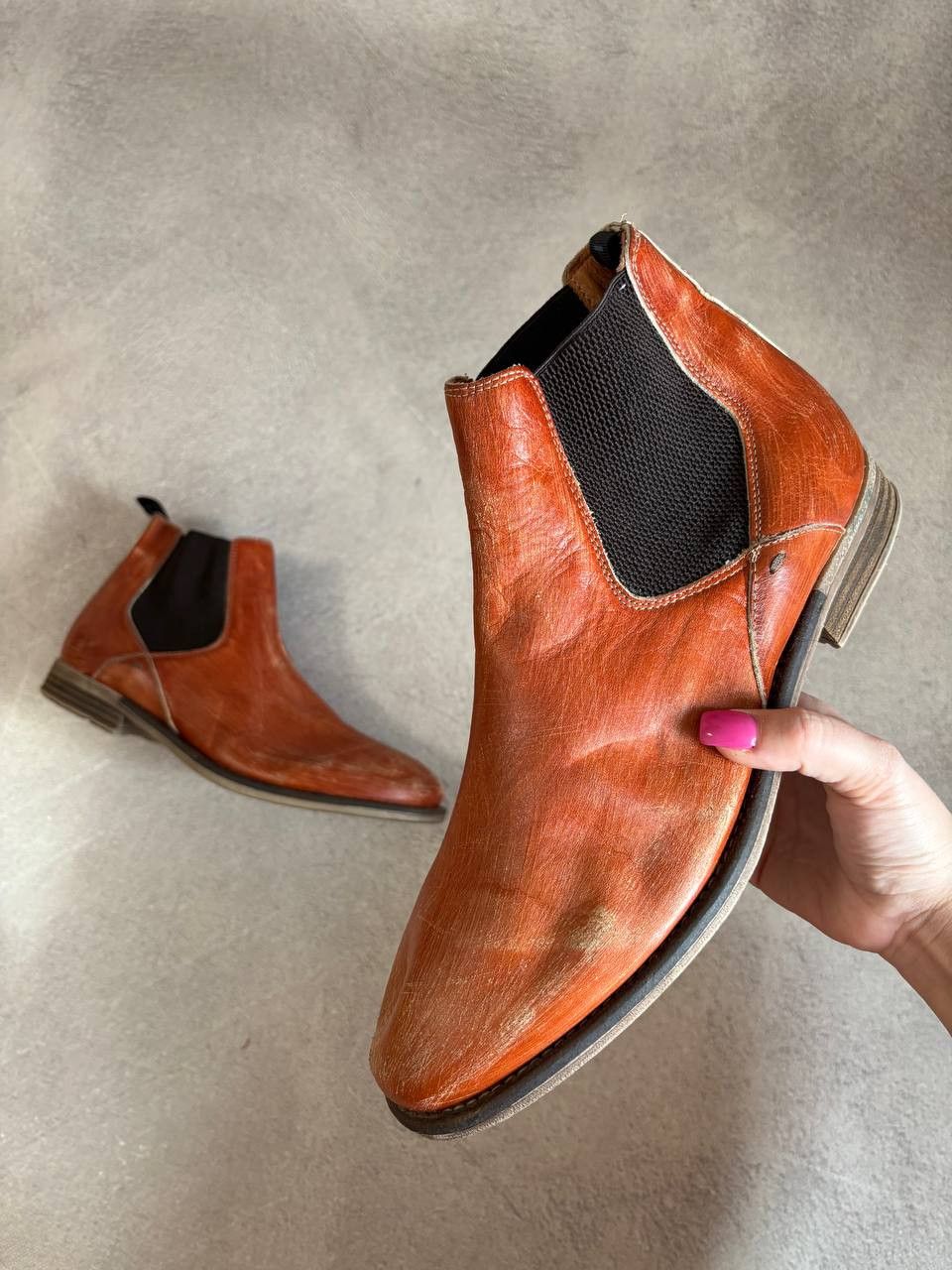 Other Leather Faded Vintage KMRii Guidi style Boots Shoes Y2K Size US 10 / EU 43 - 1 Thumbnail