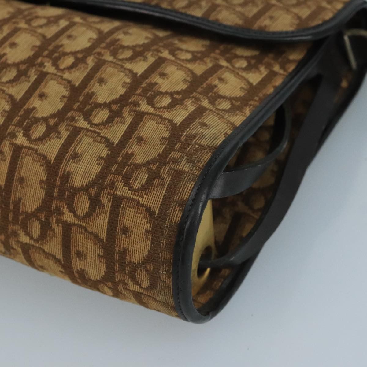 Dior DIOR Trotter Canvas Shoulder Bag Brown Size ONE SIZE - 10 Thumbnail
