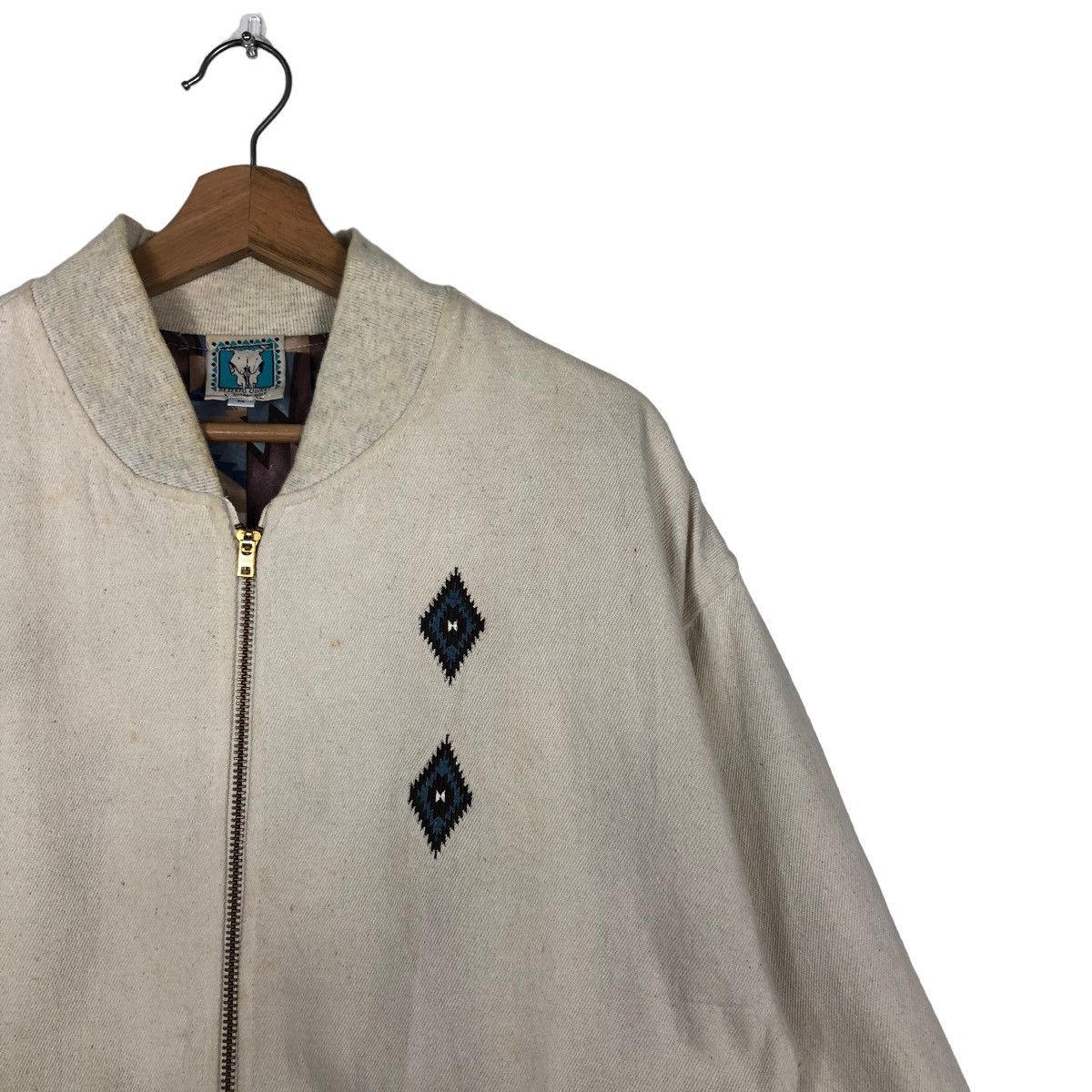 Japanese Brand 🔥90’s Vintage Bomber Jacket Desert West Navajo Aztec Lining Size US M / EU 48-50 / 2 - 5 Thumbnail