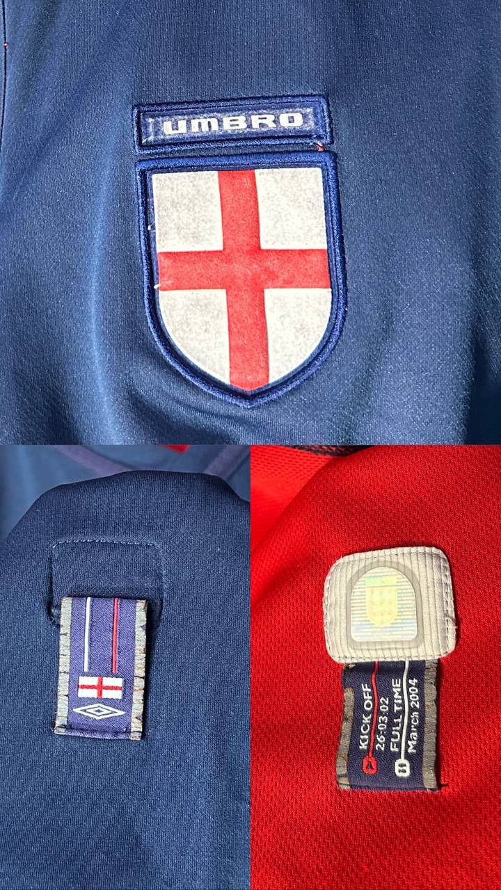 Umbro England 2002-2004 Away Vintage Umbro Jersey Football Shirt Size US M / EU 48-50 / 2 - 5 Thumbnail