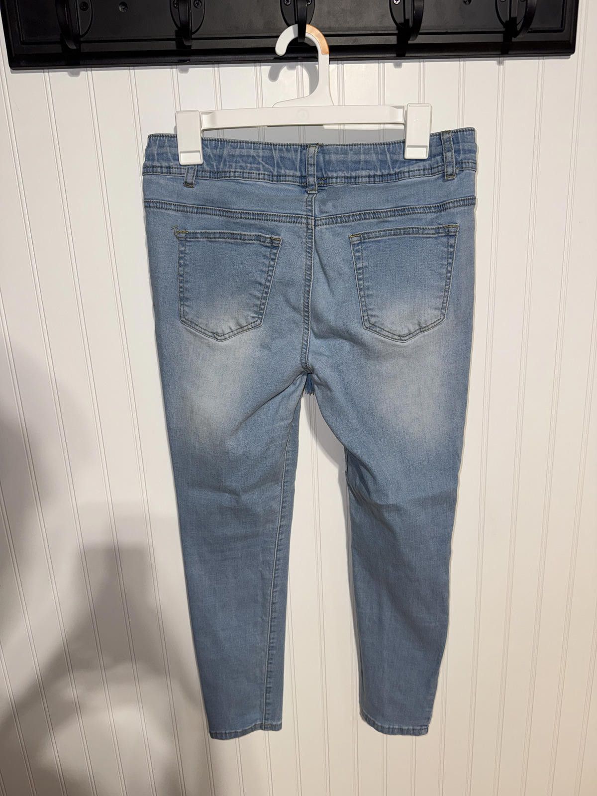 Other Vintage Violet Women's 8P Light Wash Denim Jogger Pants Size 30" / US 8 / IT 44 - 2 Thumbnail