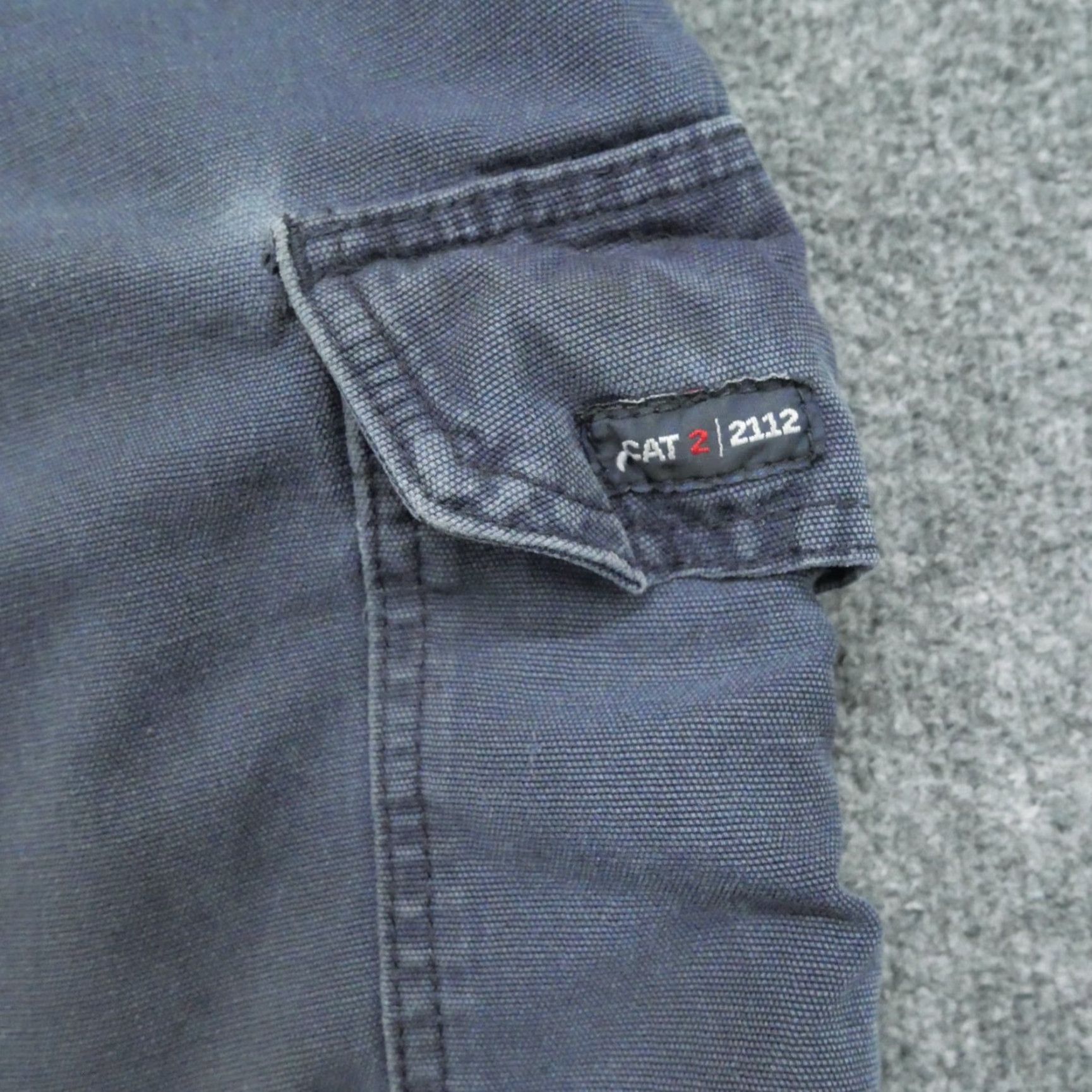 Vintage Tyndale Pants Mens 42x34 Cargo Blue Flame-Resistant Reflective Workwear Casual Pants Size US 42 / EU 58 - 2 Thumbnail