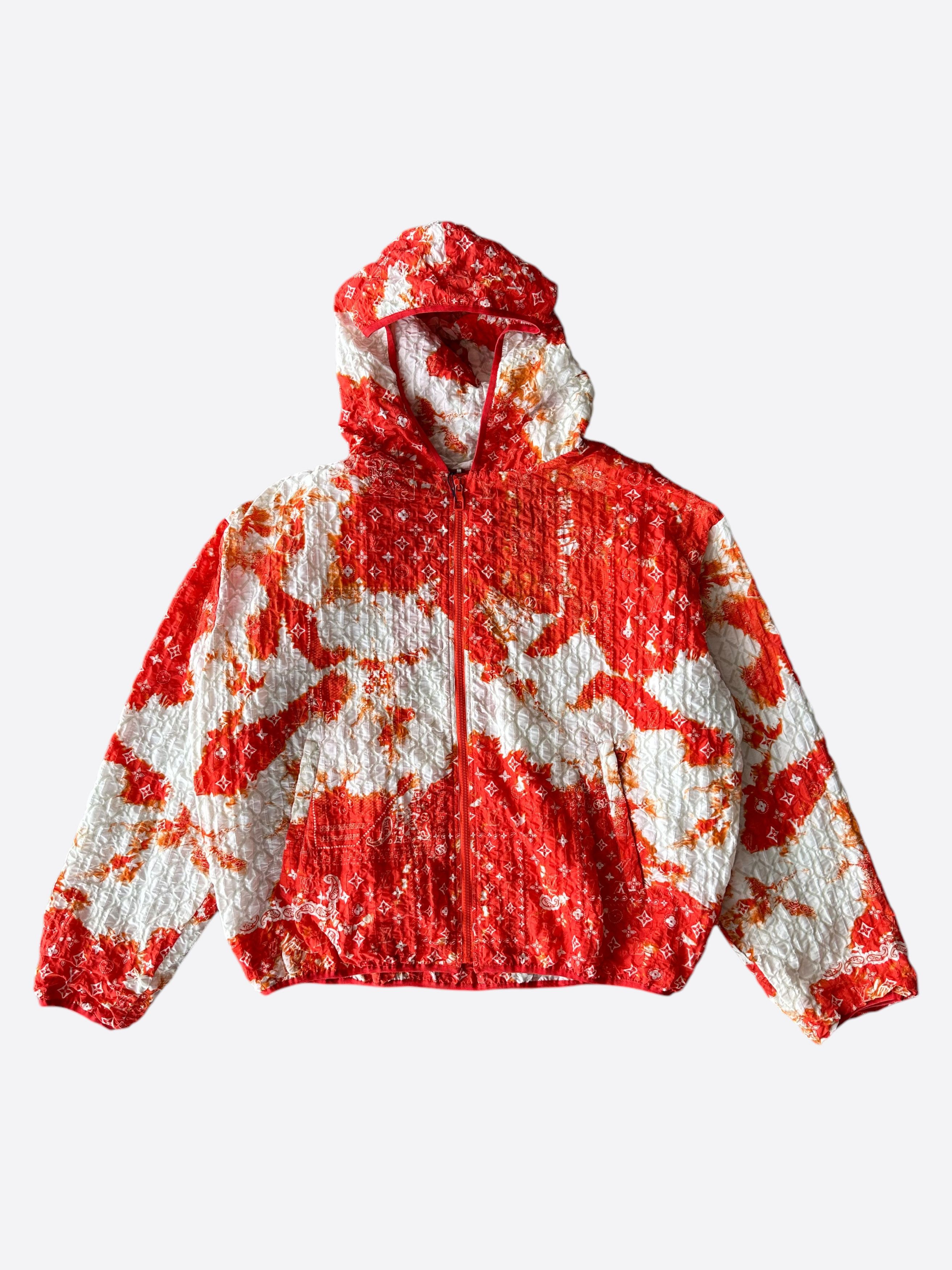 Louis Vuitton Louis Vuitton Orange Bleached Bandana Monogram