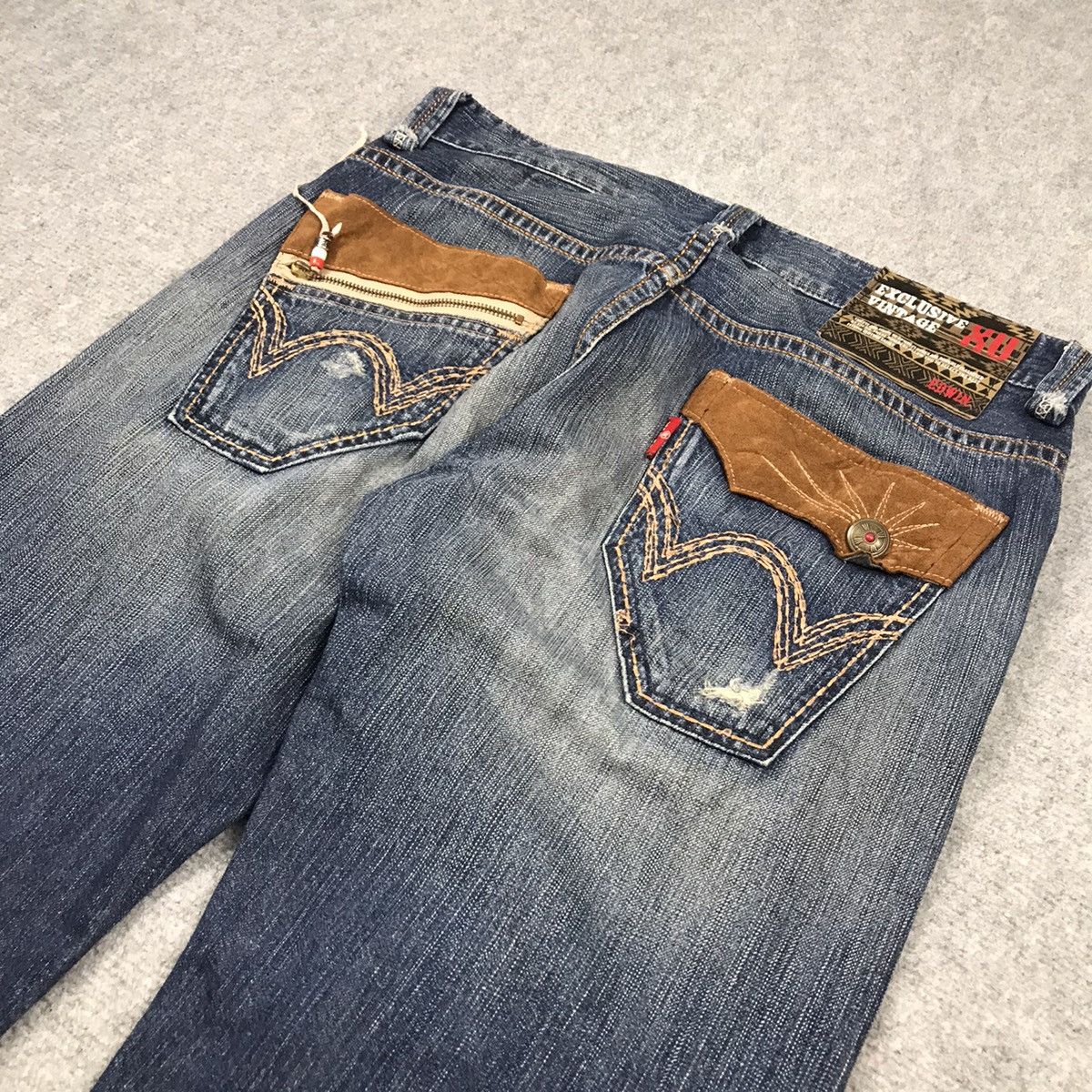 Edwin DISTRESSED DENIM EDWIN BAGGY PANTS Size US 34 / EU 50 - 11 Thumbnail