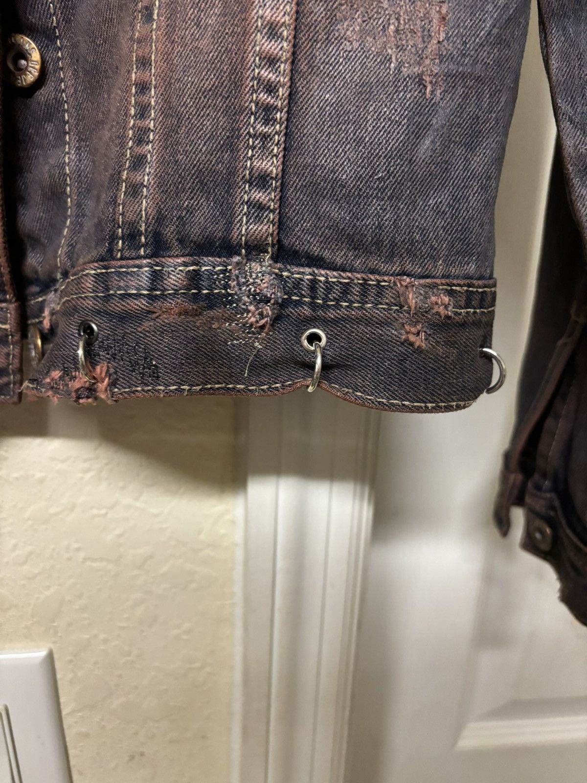 Army Of Me × Vintage Doll Waxed Denim Jacket Size US S / EU 44-46 / 1 - 4 Thumbnail