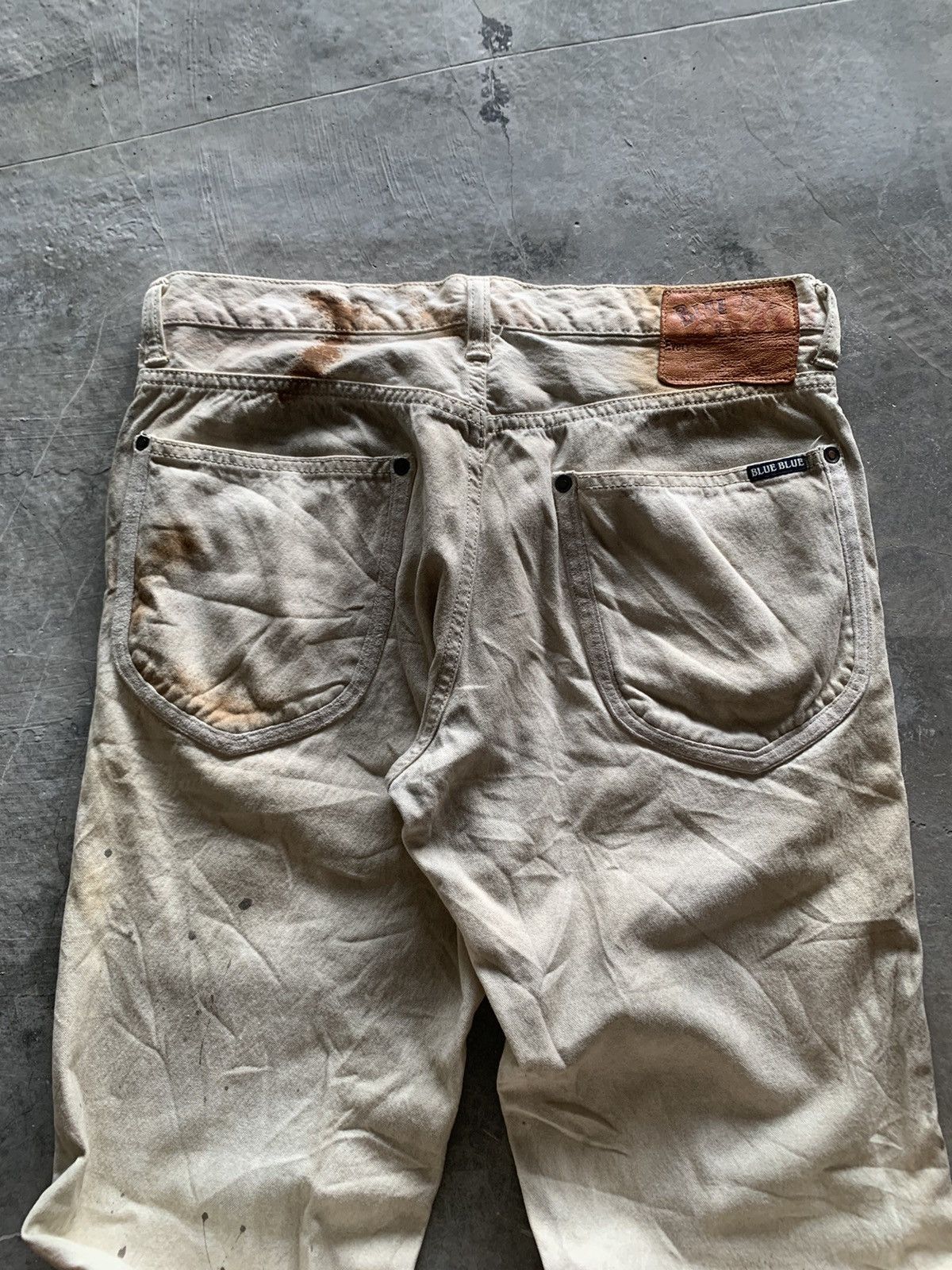 Blue Blue Japan sick distressed oily style blue blue japan jeans Size US 31 - 10 Thumbnail