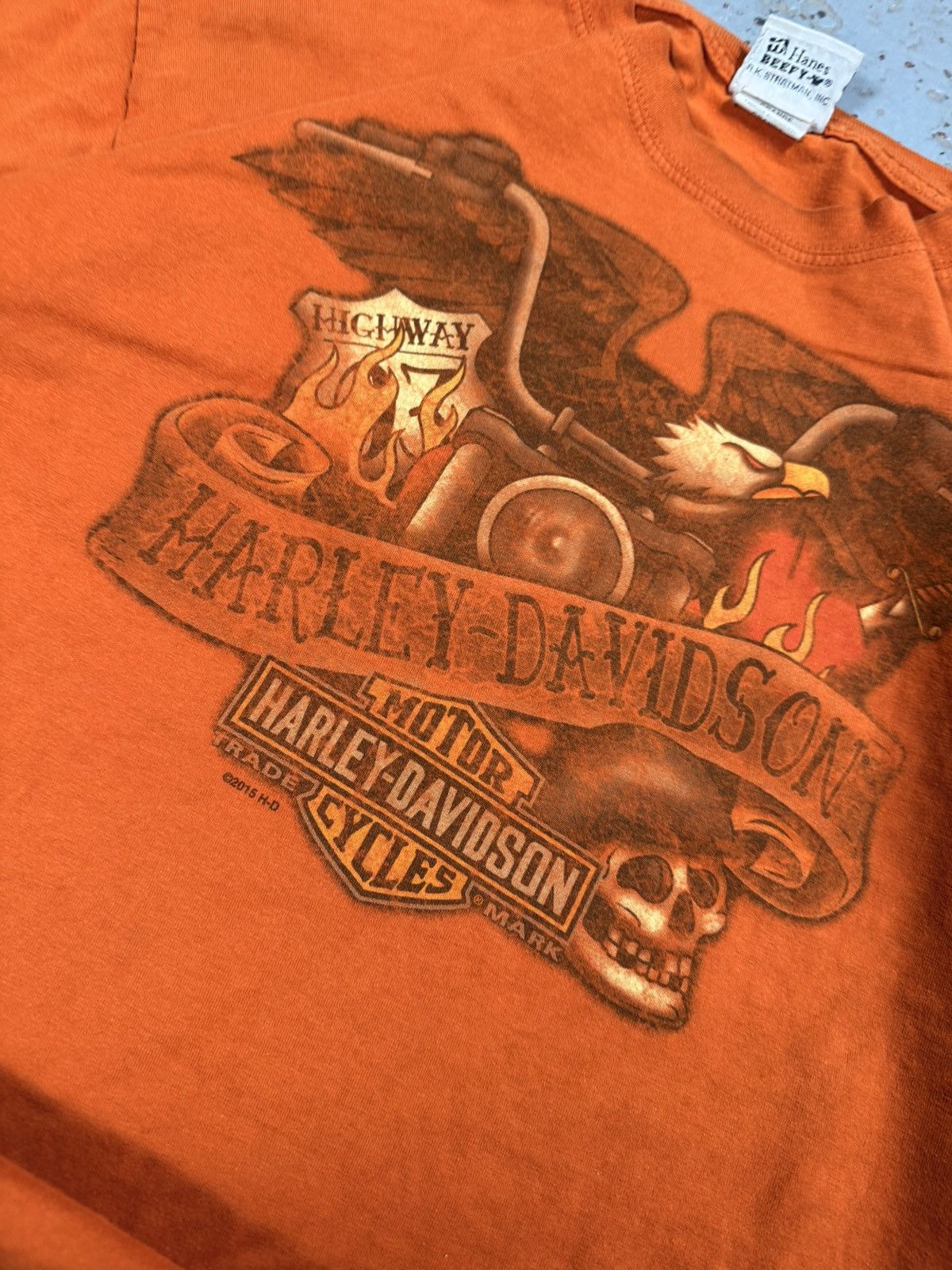 Harley Davidson Faded Harley Davidson Saloon Tee Size US L / EU 52-54 / 3 - 4 Thumbnail