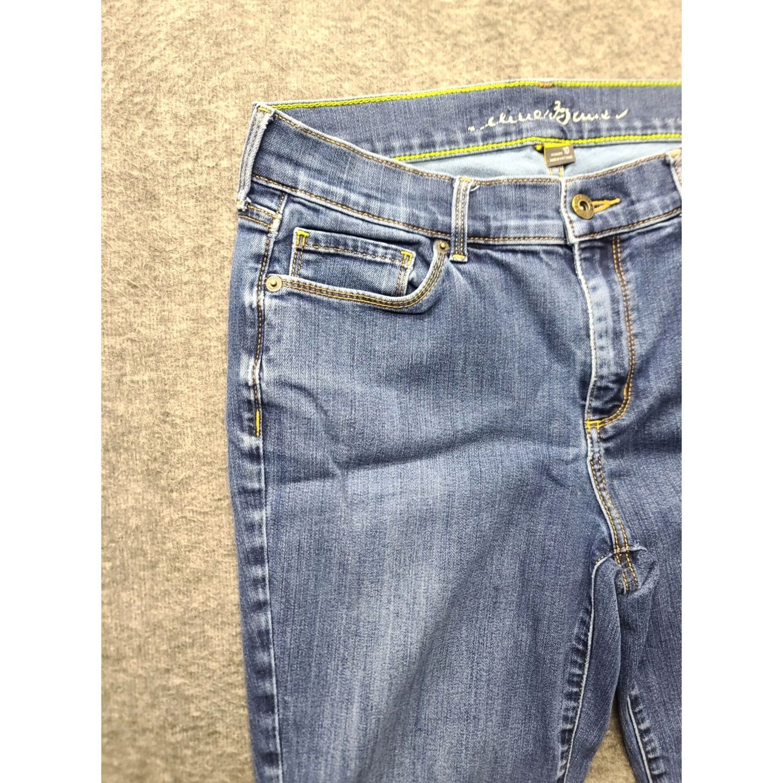 Eddie Bauer Eddie Bauer Jeans Womens 10x29 Travex Slim Fit Mid Rise Stretch Denim Blue 5-Pocket Shaping Inseam 29 Inseam Slimming Halves? Size 32" / US 10 / IT 46 - 7 Thumbnail