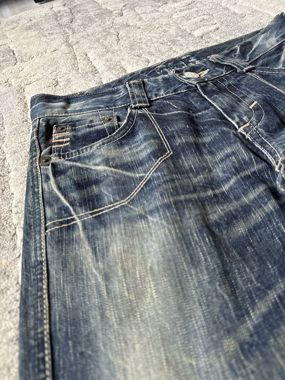 Edwin Edwin 503 Blue Trip Medium Wash Flared Jeans Size US 29 - 10 Thumbnail
