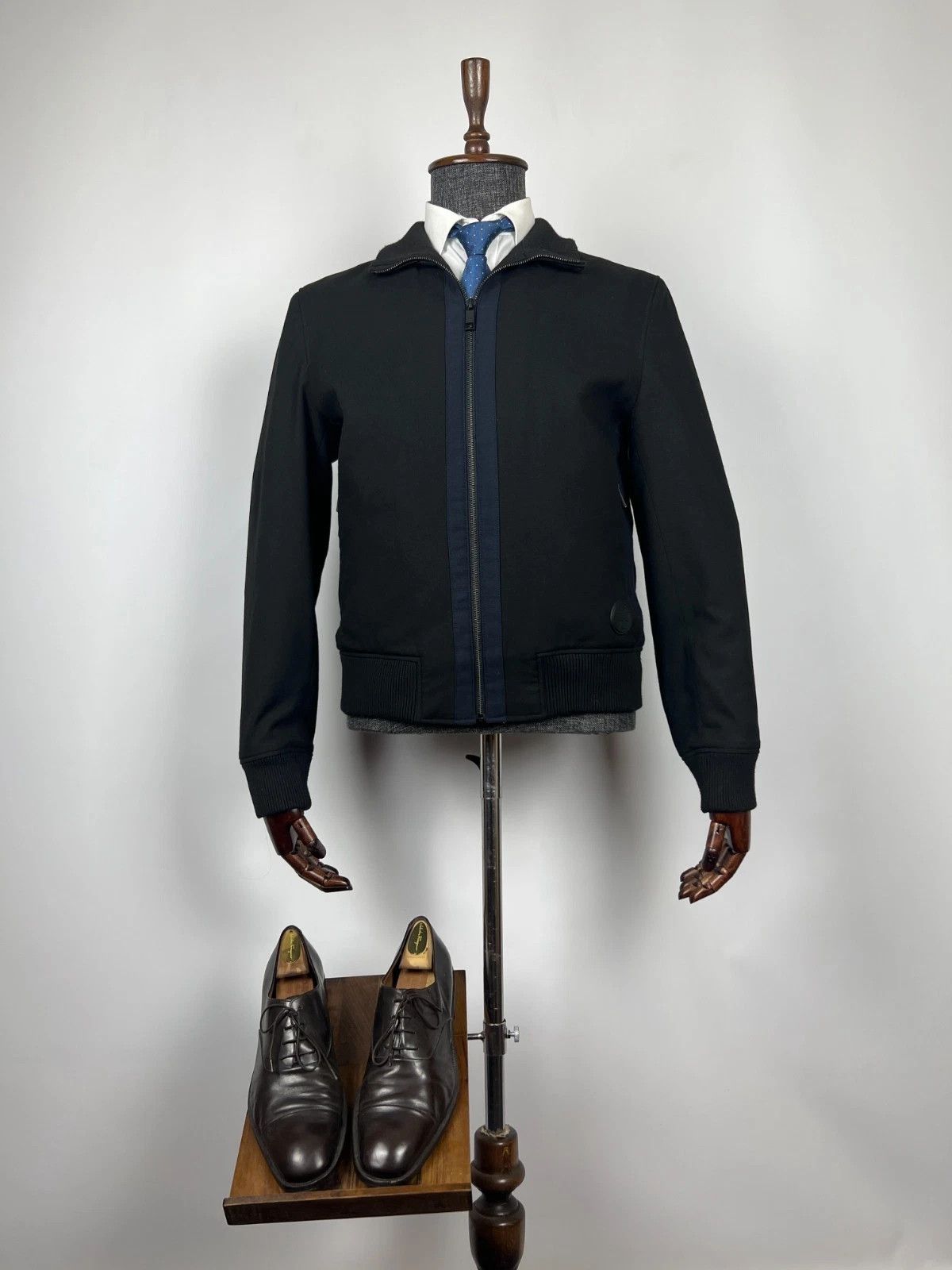 Ted Baker Ted Baker London Full Zip Black Casual Bomber Jacket Size 3 Size US M / EU 48-50 / 2 - 1 Thumbnail