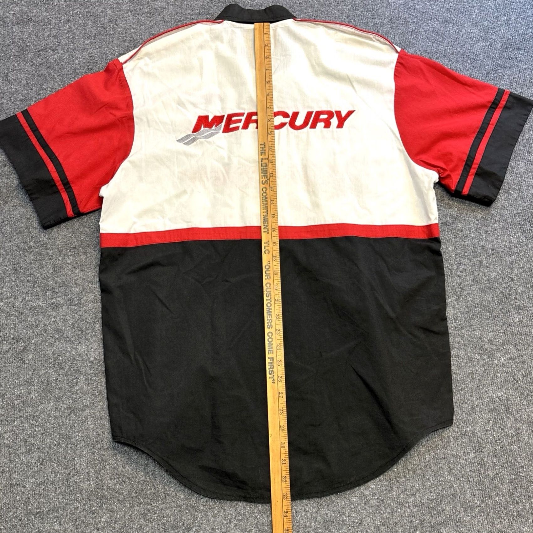 Vintage Mercury Marine Team Shirt Men's XL Button-Up Embroidered Size US XL / EU 56 / 4 - 7 Thumbnail