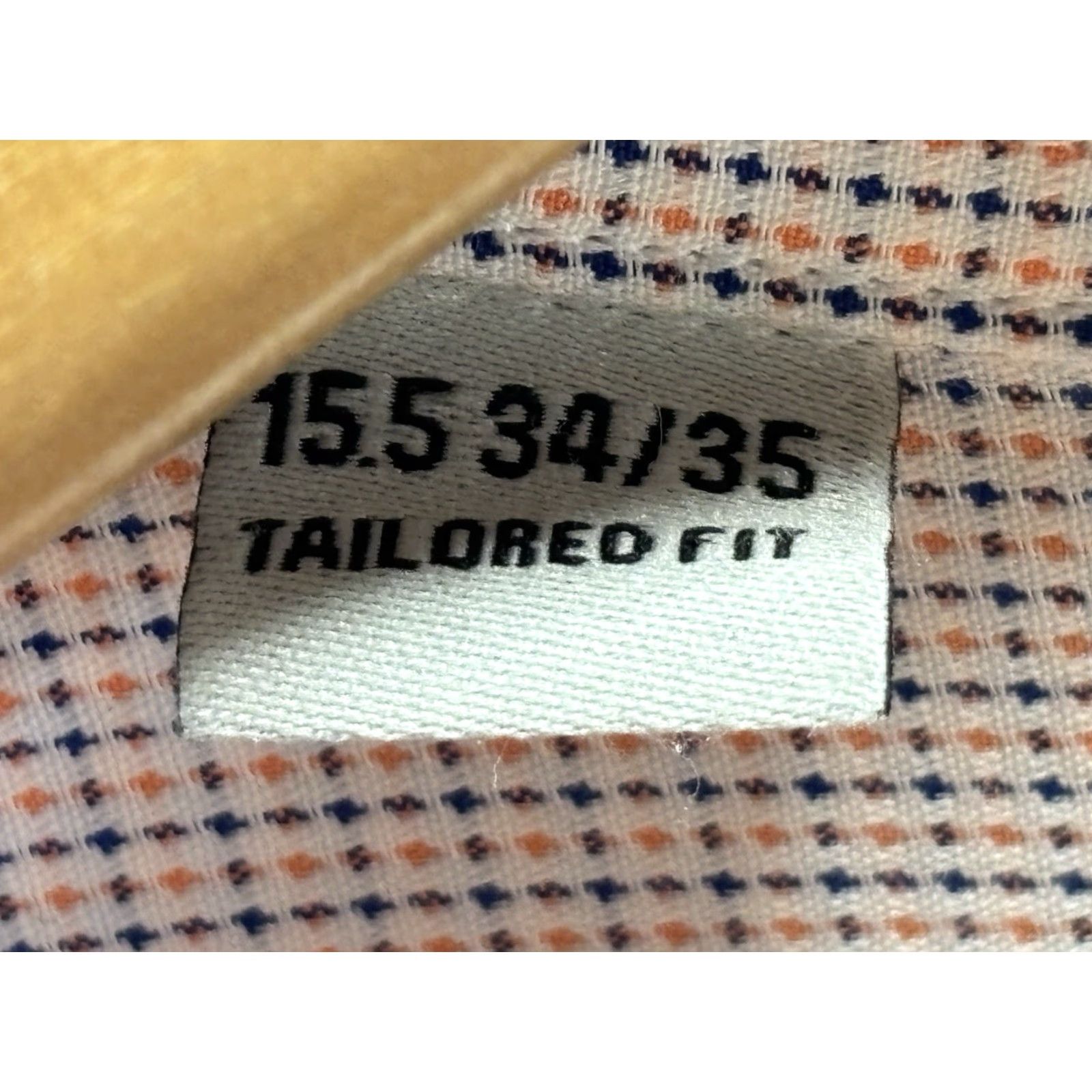 Vintage Twillory Dress Shirt Mens 15.5 34/35 White Micro Check Non Iron Tailored Fit | Regular Size 42R - 6 Thumbnail