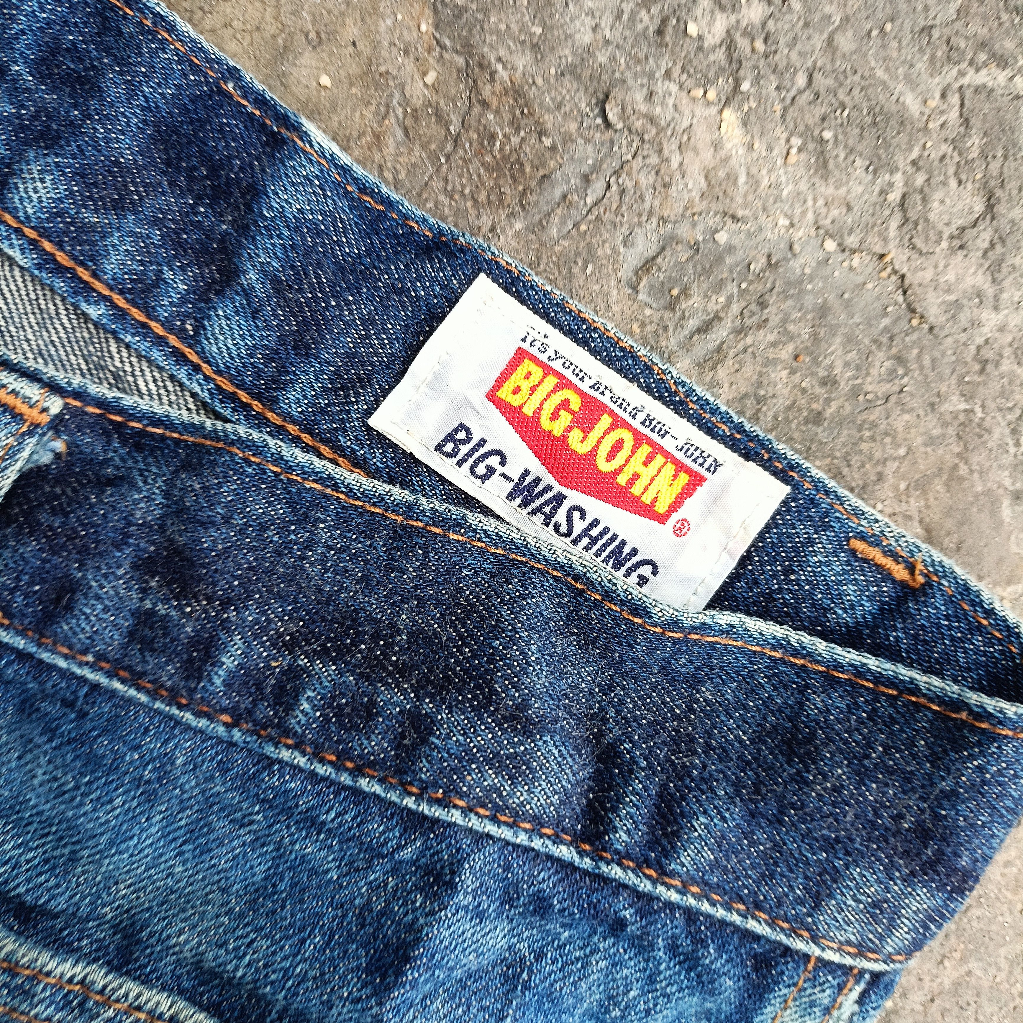 Japanese Brand Distressed boot Cut Vintage Big John Size 29" - 12 Thumbnail