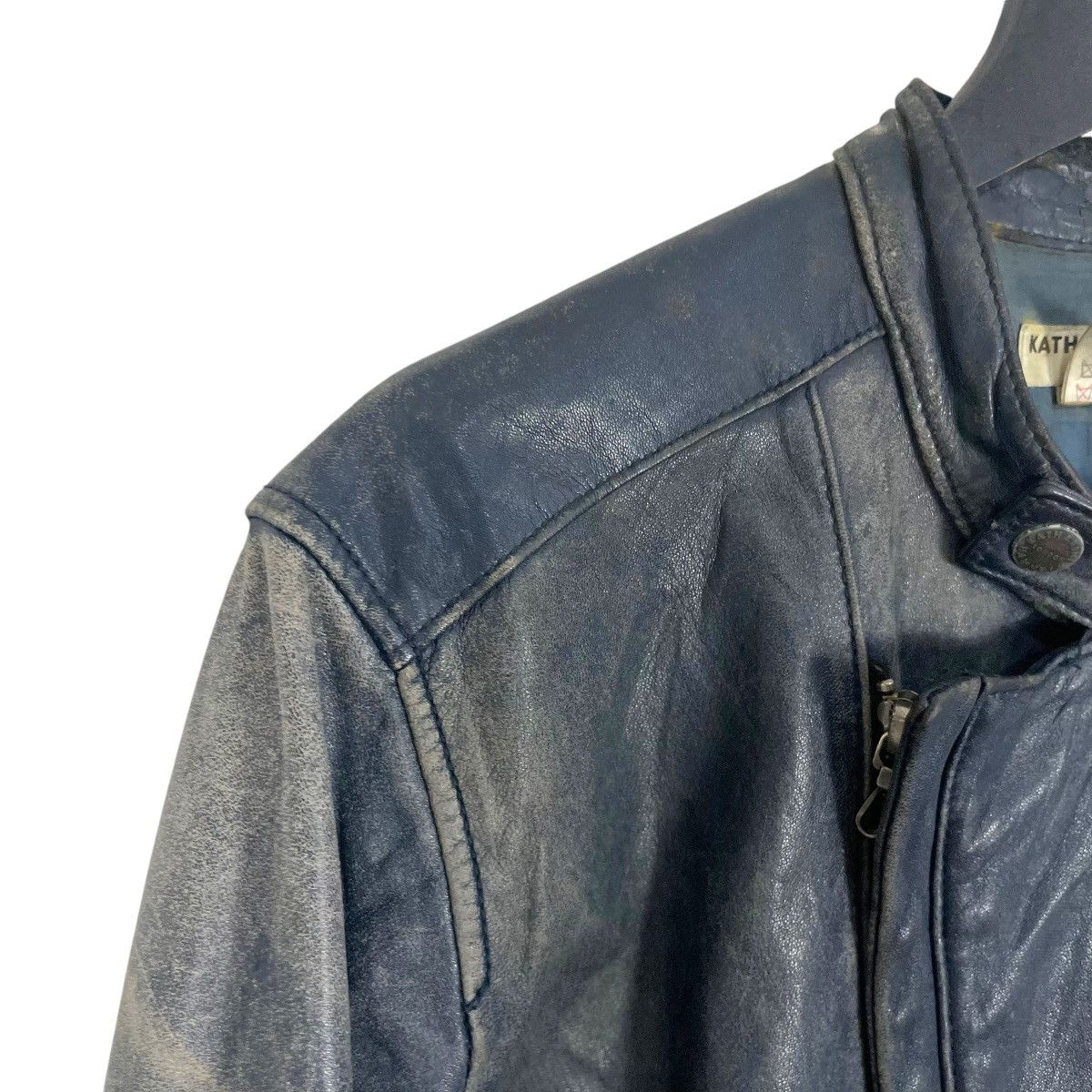 Katharine Hamnett London Vintage Katherine Hamnett London Leather Jacket Double Colar Size US S / EU 44-46 / 1 - 8 Thumbnail