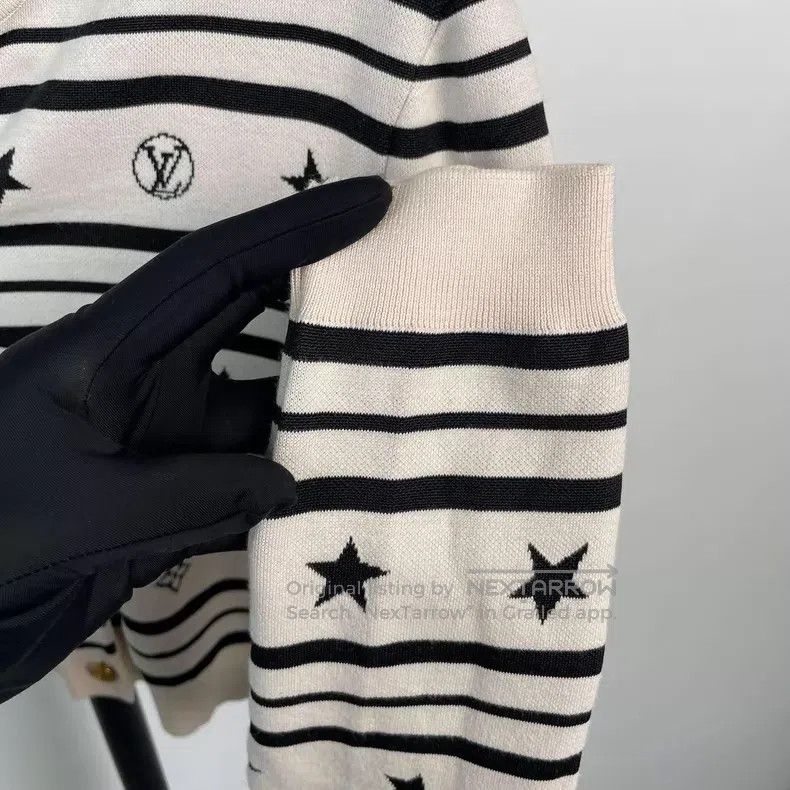 Louis Vuitton Louis Vuitton Star striped knit cardigan sweater Size S / US 4 / IT 40 - 8 Thumbnail
