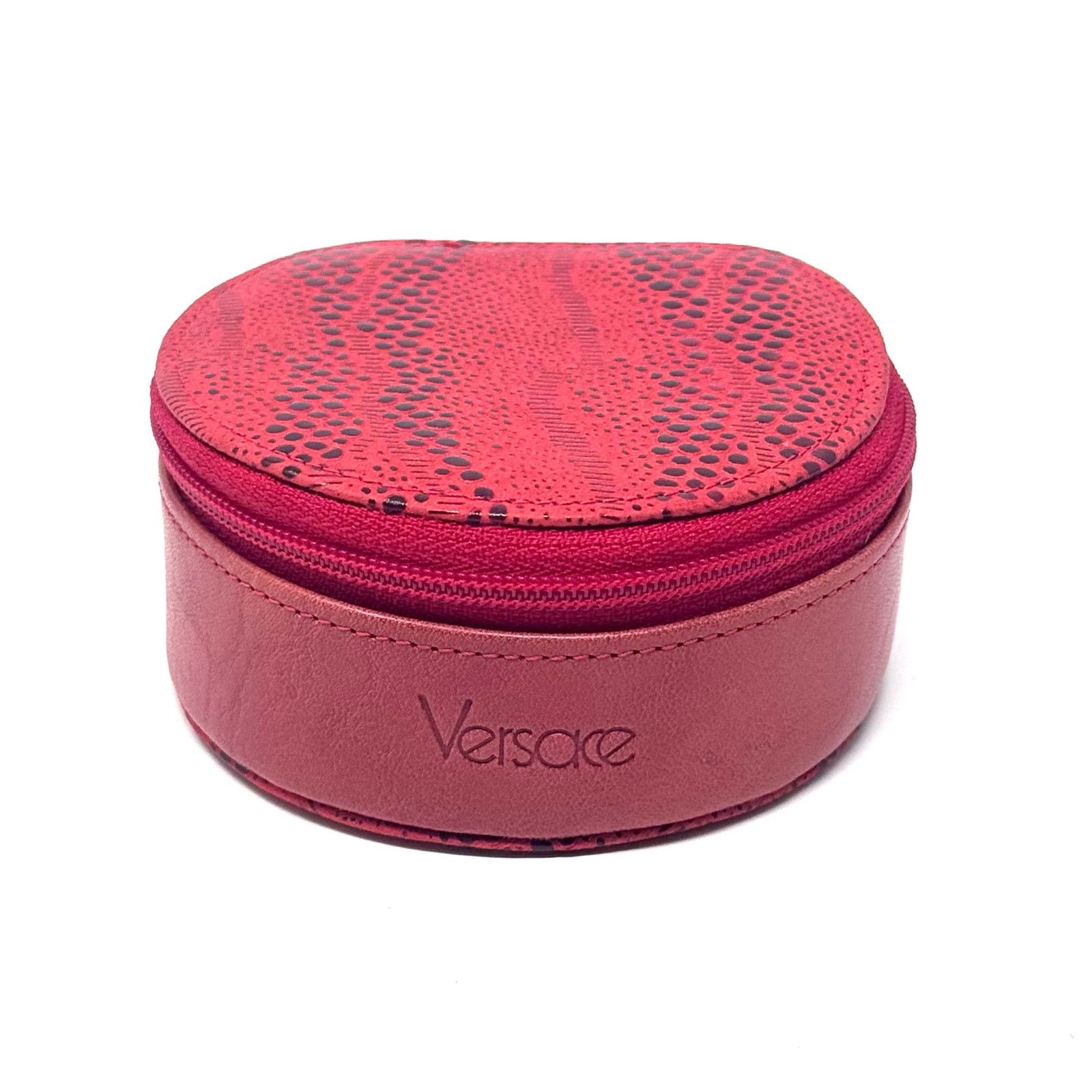 Versace Versace Red Zipper Pouch Size ONE SIZE - 1 Thumbnail