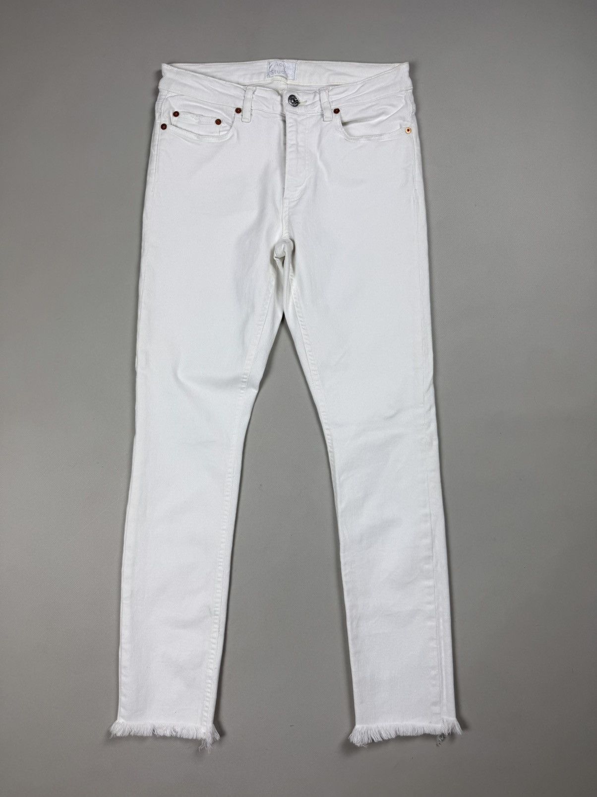 Acne Studios Acne Studios Skin 5 White Vintage Ladies Skinny Jeans Size 29" - 1 Thumbnail