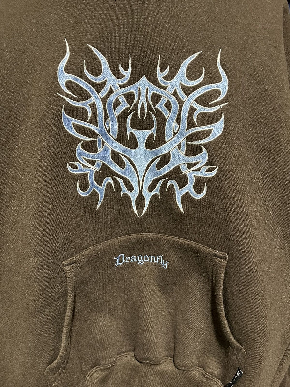 Affliction × JNCO × Vintage Crazy Y2K Dragonfly Grunge Tribal Skater JNCO Style Hoodie Size US M / EU 48-50 / 2 - 4 Thumbnail