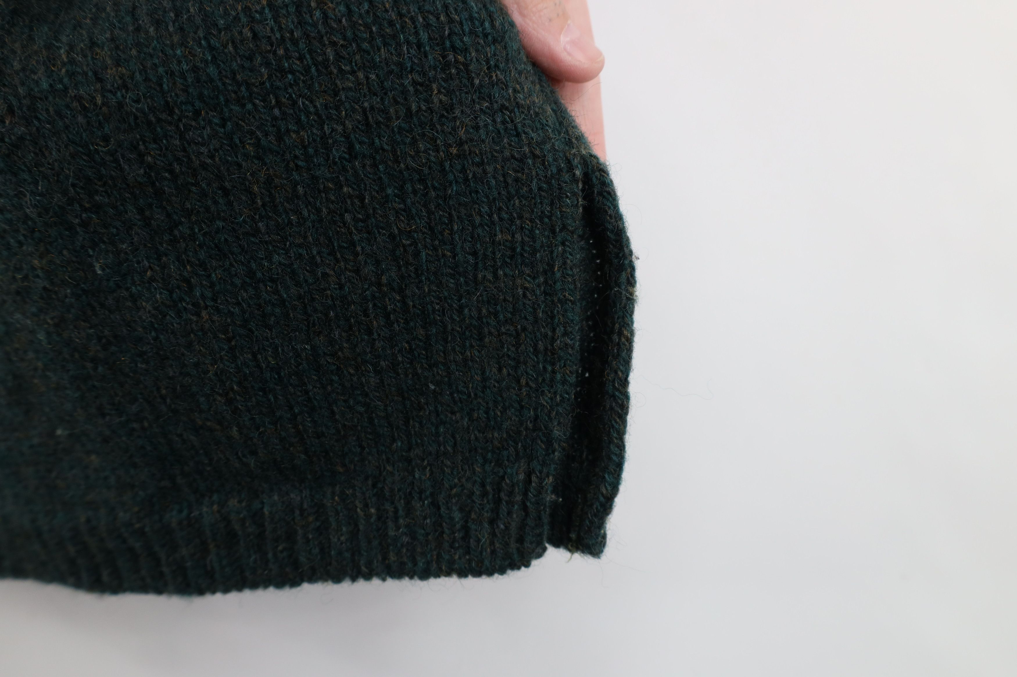 Woolrich Woolen Mills Vintage 90s Woolrich Wool Marled Knit Henley Sweater Green Size S / US 4 / IT 40 - 8 Thumbnail