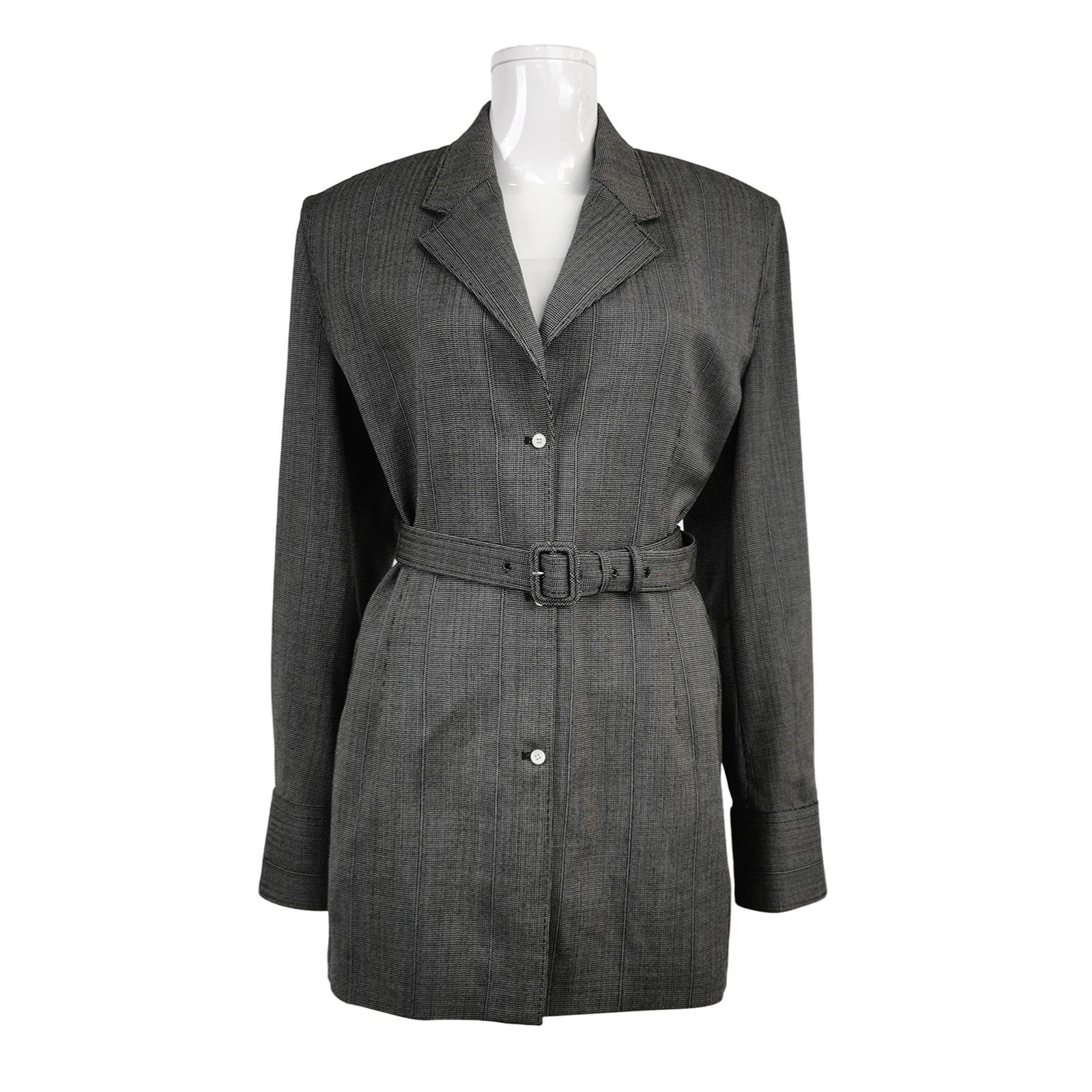 Prada Prada Belted Virgin Wool Blazer Size 40 Size S / US 4 / IT 40 - 1 Thumbnail