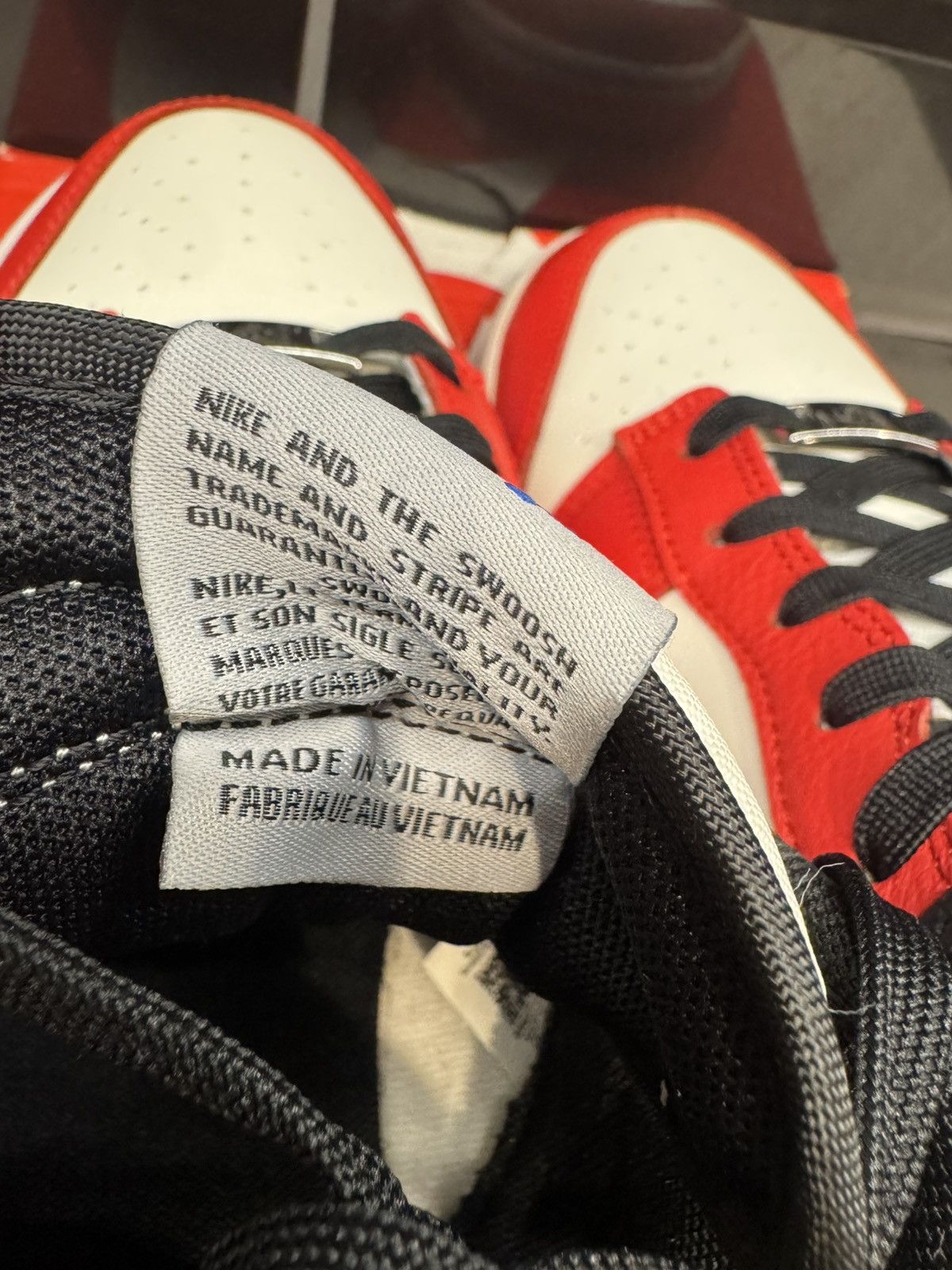 Nike Nike Dunk Low EMB Chicago Sneakers – Sail Black Chile Red 13 Size US 13 / EU 46 - 8 Thumbnail