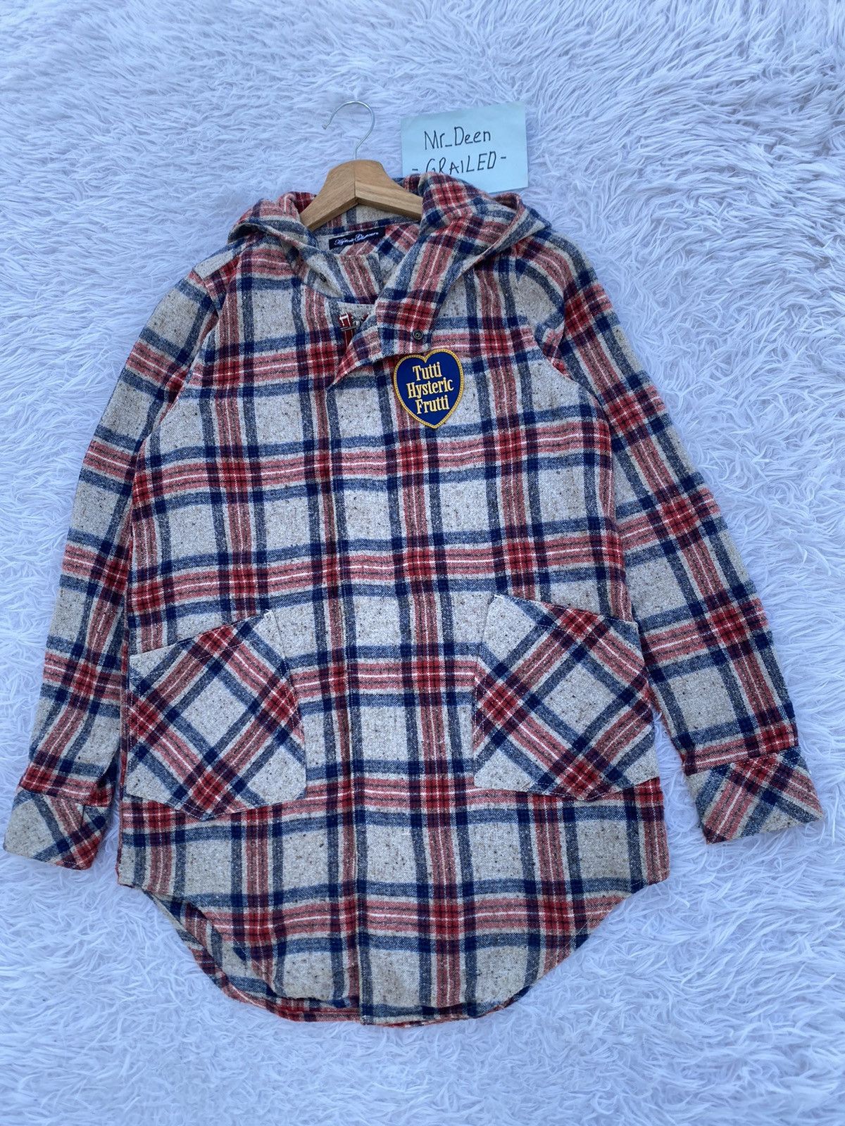 Hysteric Glamour Rare Vintage Hysteric Glamour Checkered Hooded Flannel Size US M / EU 48-50 / 2 - 3 Thumbnail