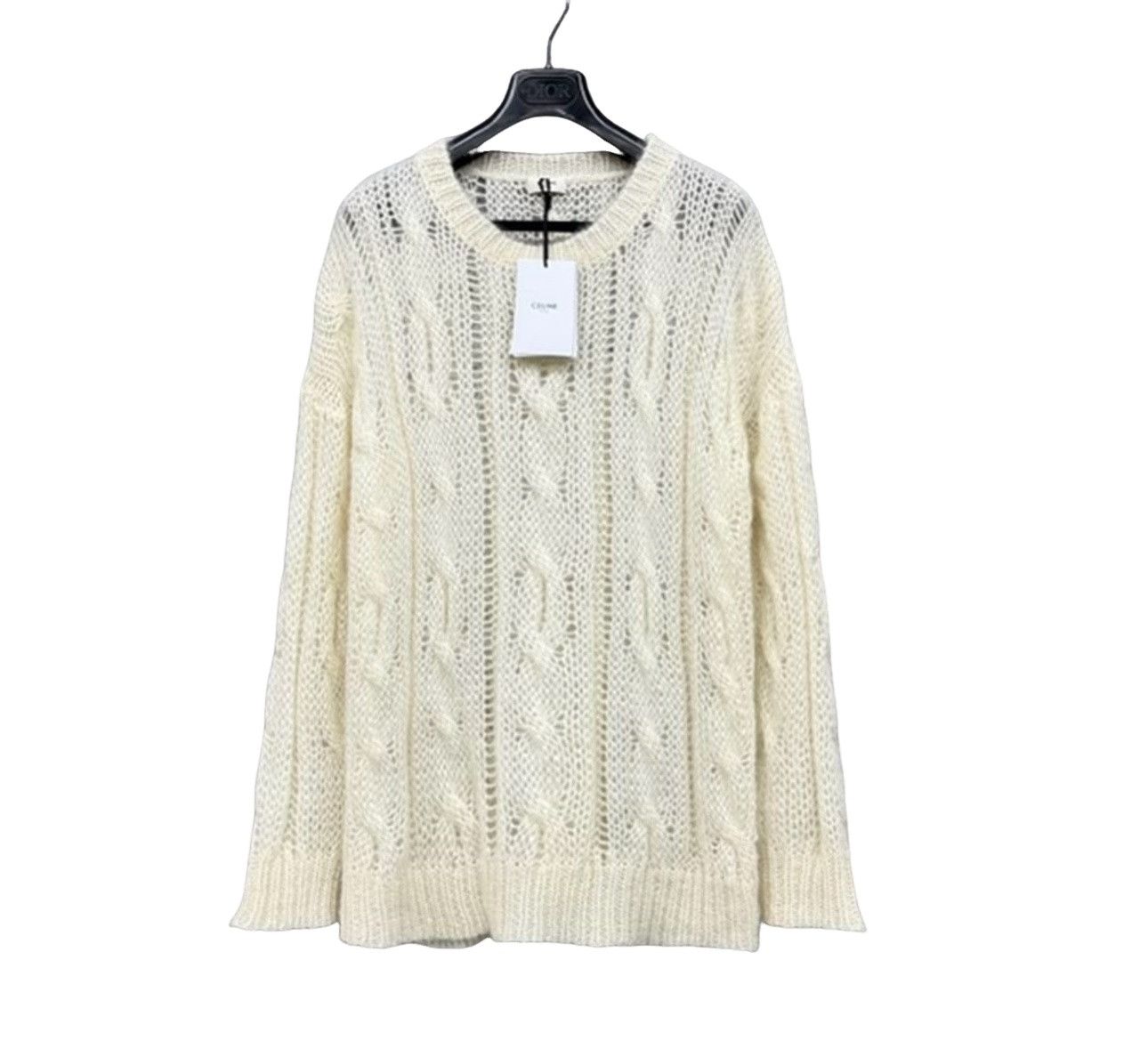 Celine CELINE Mohair Cable Knit Sweater XS Size XS / US 0-2 / IT 36-38 - 1 Thumbnail
