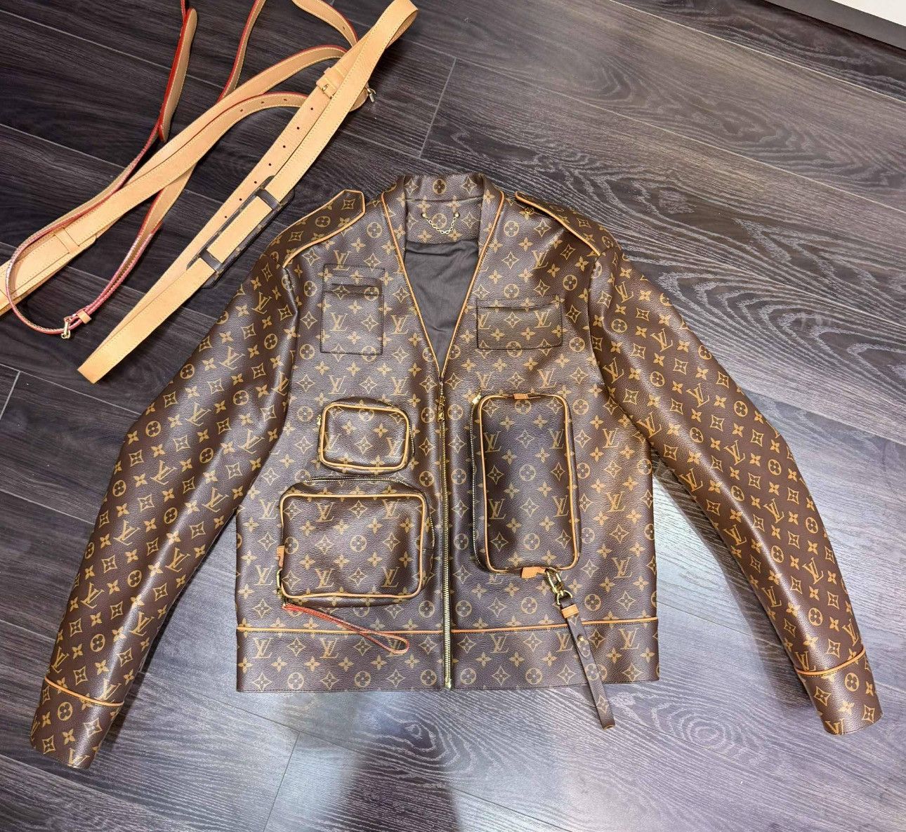 Louis Vuitton Louis vuitton monogram leather jacket Size US S / EU 44-46 / 1 - 1 Thumbnail