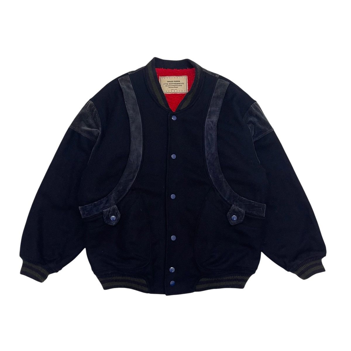 Japanese Brand Vintage Passionate Johnweery Wool Bomber Jacket Size US M / EU 48-50 / 2 - 1 Thumbnail