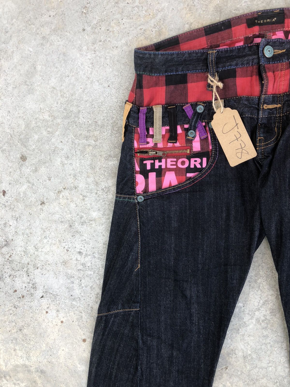 Japanese Brand Japanese Theoria Double Waist Distressed Jeans Size US 32 / EU 48 - 4 Thumbnail