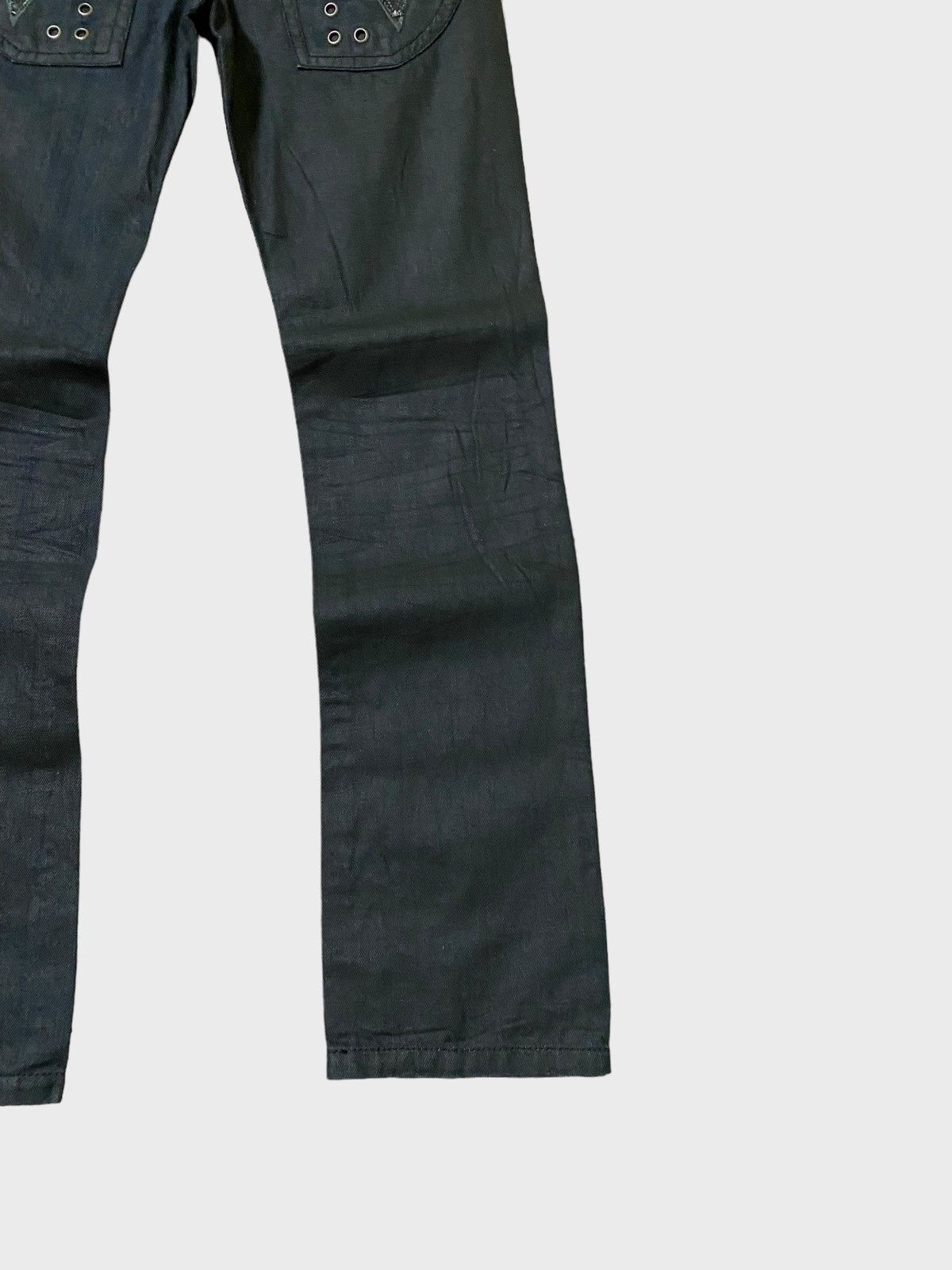 Hysteric Glamour × Le Grande Bleu (L.G.B.) LOWBOX 🌟 Waxed Rick Owen's style Denim Size US 28 / EU 44 - 12 Thumbnail