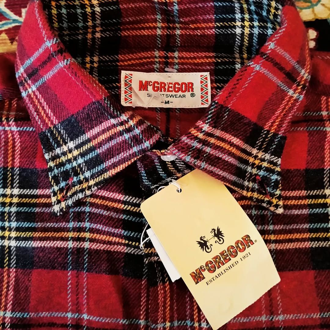 McGregor Mc GREGOR Flannel Shirt Long Slave ( M ) Size US M / EU 48-50 / 2 - 3 Thumbnail