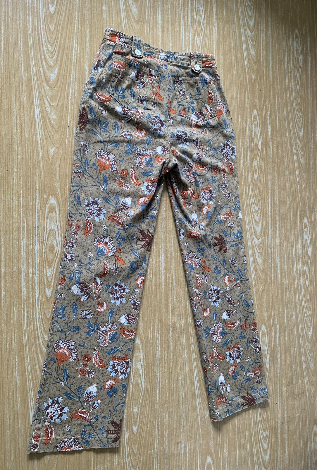 Designer × Hiroko Koshino Homme × Japanese Brand 🔥 Hiroko Koshino Floral Full print Pants Size 26" / US 2 / IT 38 - 7 Thumbnail