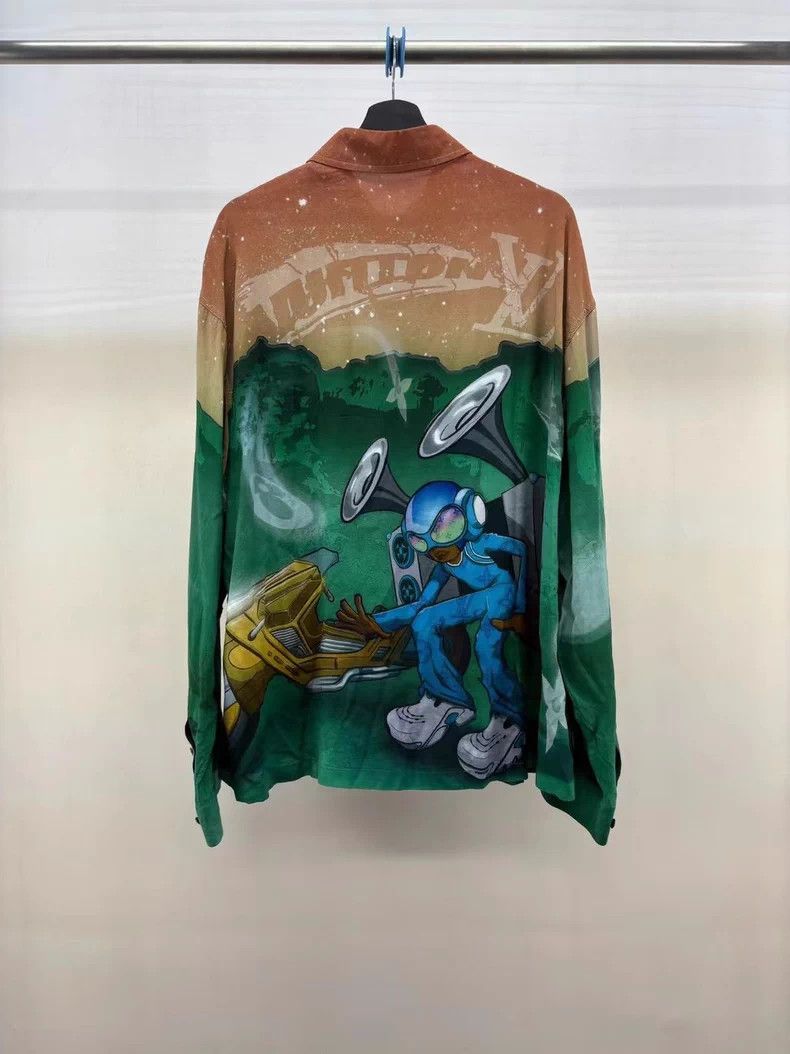 Louis Vuitton LOUIS VUITTON Alien Stereo Shirt 2504-Nextarrow Size US M / EU 48-50 / 2 - 2 Thumbnail