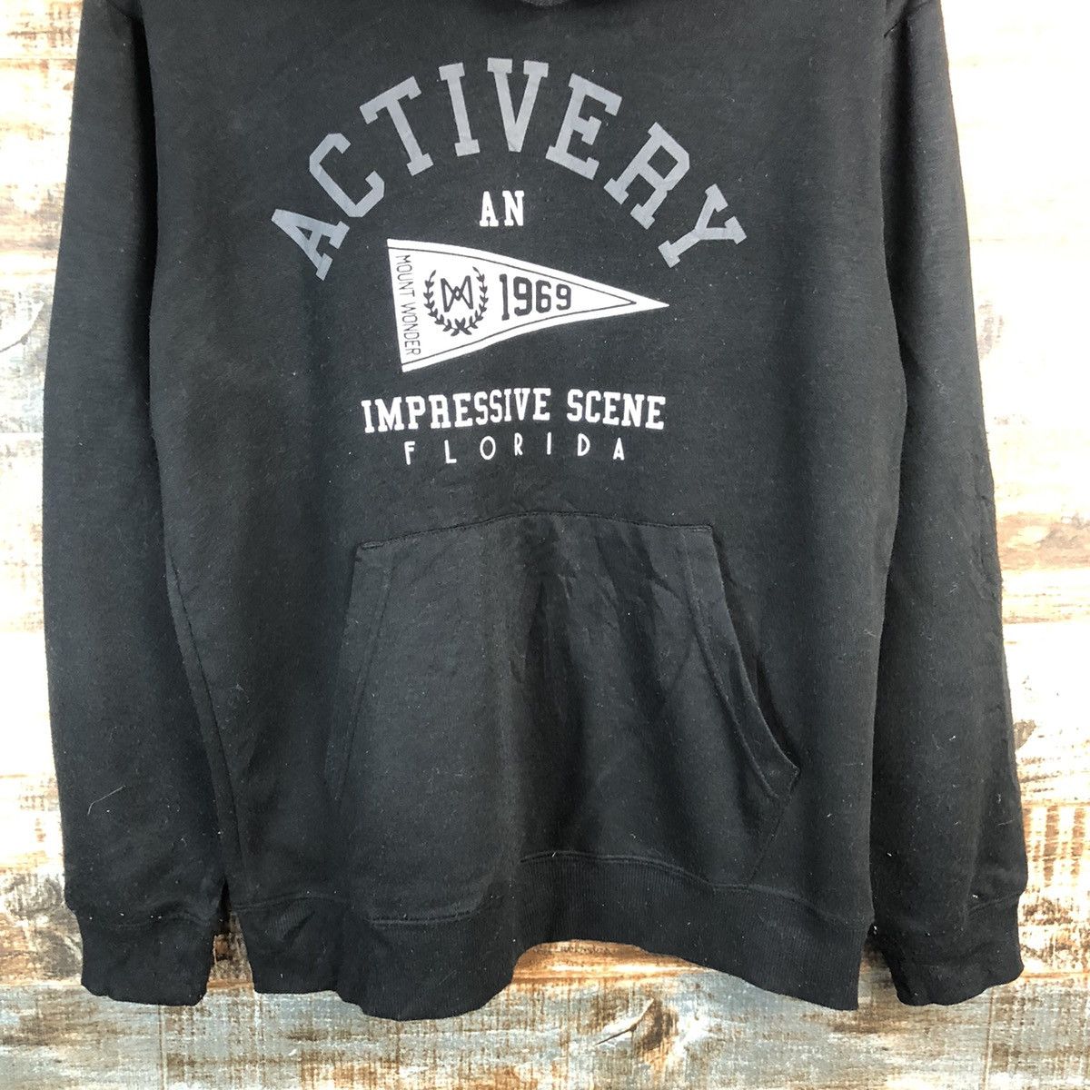 Japanese Brand J.E. Balance Black Hoodie #A1914 Size US M / EU 48-50 / 2 - 6 Thumbnail
